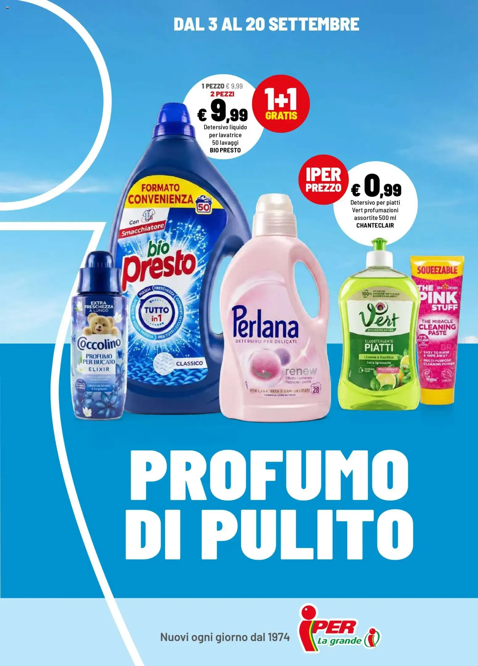 Iper Volantino Profumo di Pulito da 3 settembre a 20 settembre di 2026 - Pagina del volantino 1