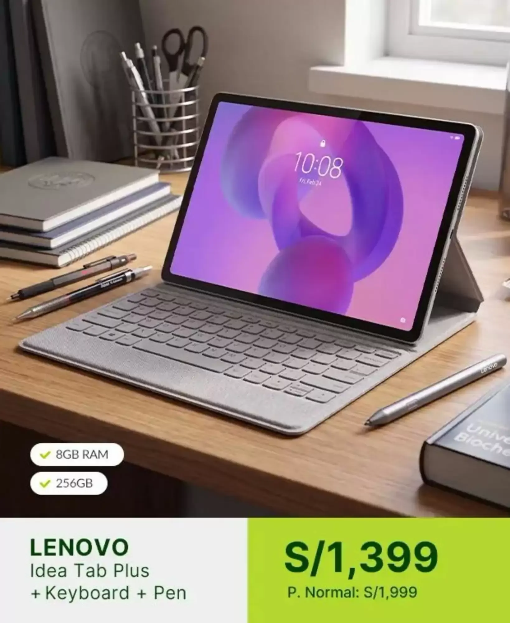 Lenovo Idea Tab Plus + Keyboard + Pen