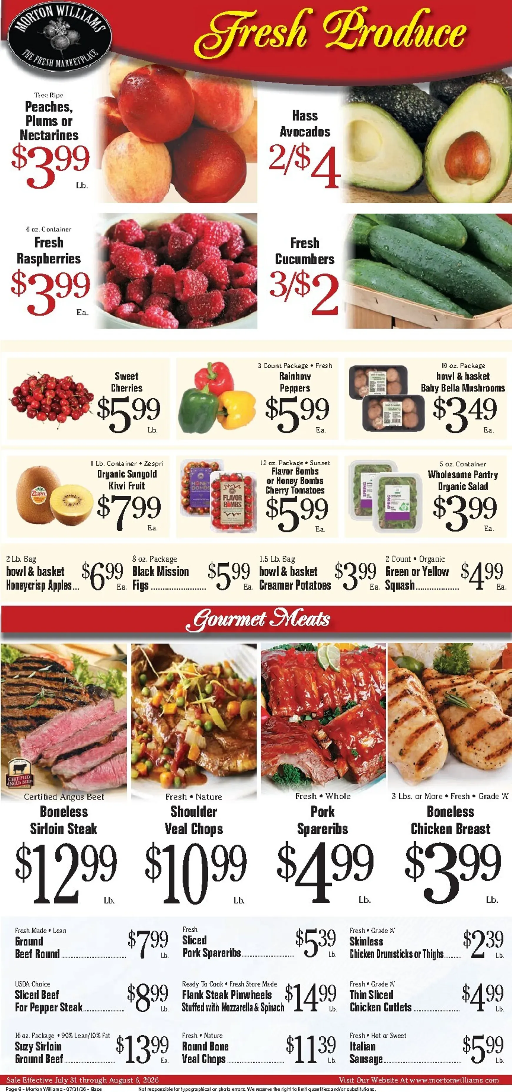 Weekly ad Current Morton Williams - Manhattan / Jersey City leaflet valid from Friday 07/31/2026 to Thursday 08/06/2026 from July 31 to August 6 2026 - Page 6
