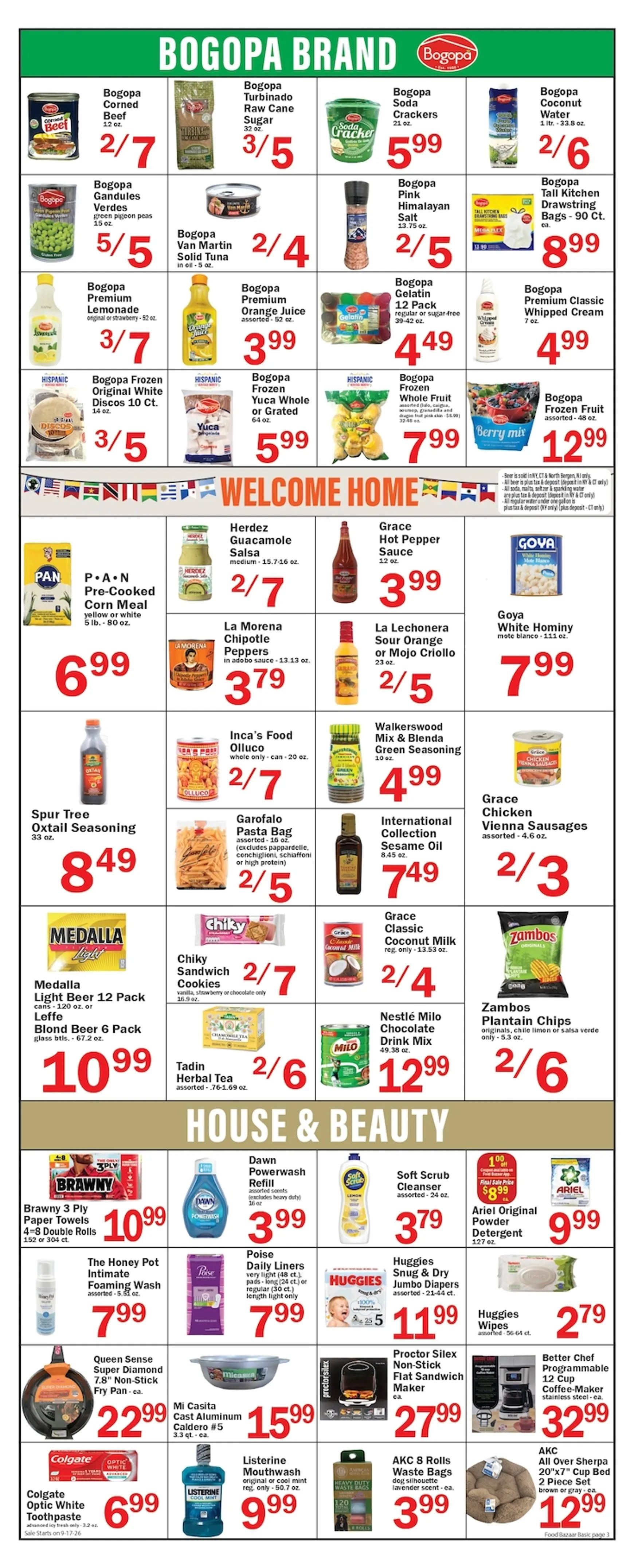 Weekly ad Current Food Bazaar leaflet valid from Thursday 09/17/2026 to Wednesday 09/23/2026 from September 17 to September 23 2026 - Page 3