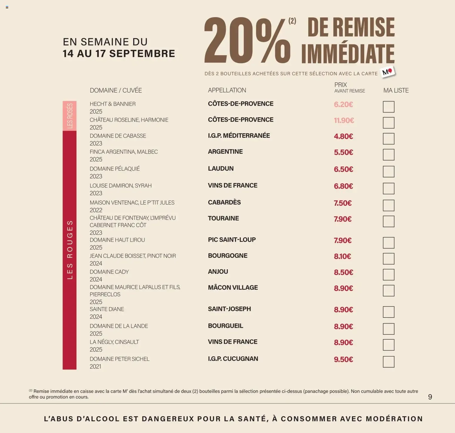 Monoprix - Calendrier des Offres du 11 septembre au 27 septembre 2026 - Catalogue page 9