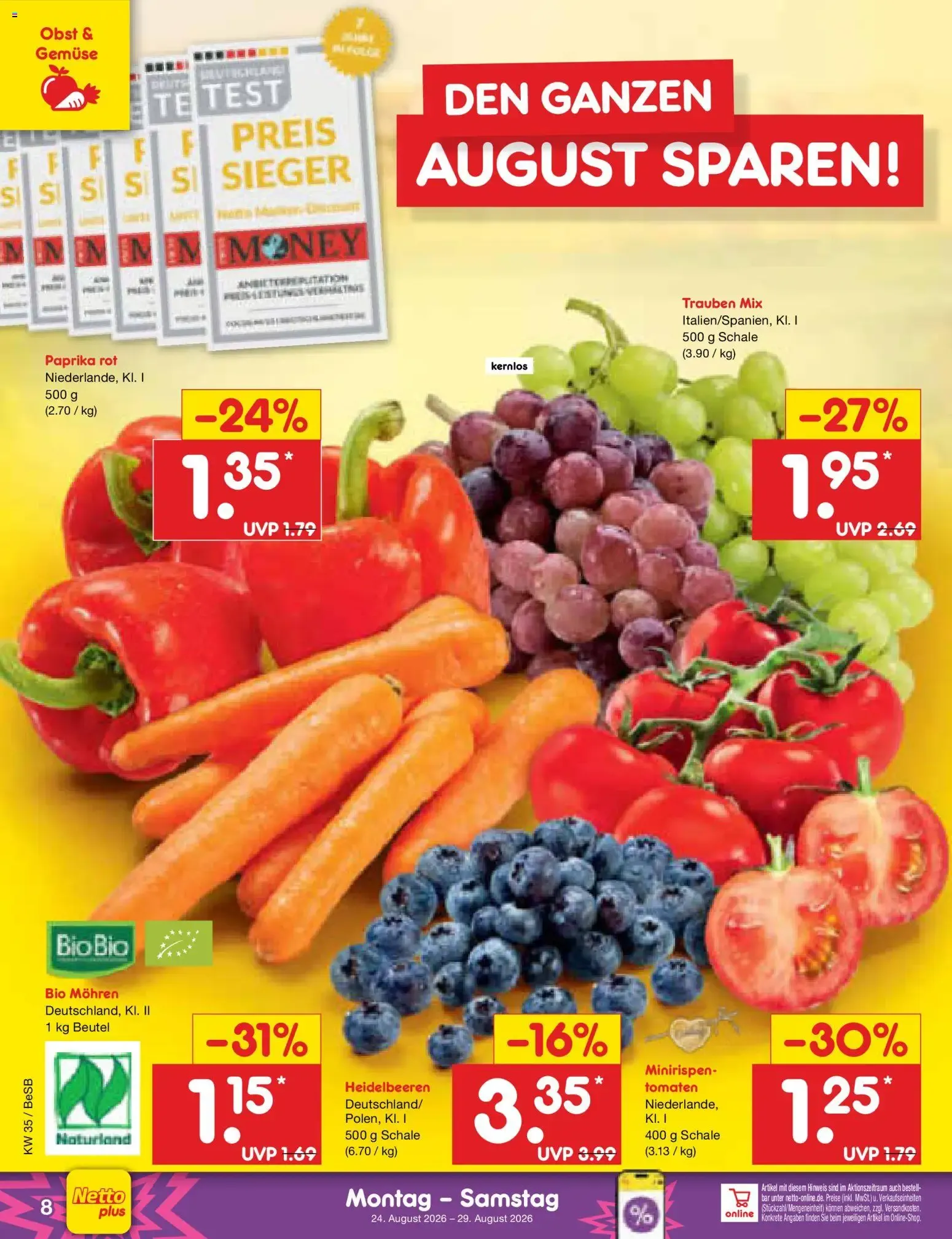 Netto Marken-Discount Prospekt (ab 24.08.2026) » Angebote von 24. August bis 29. August 2026 - Prospekt seite 10