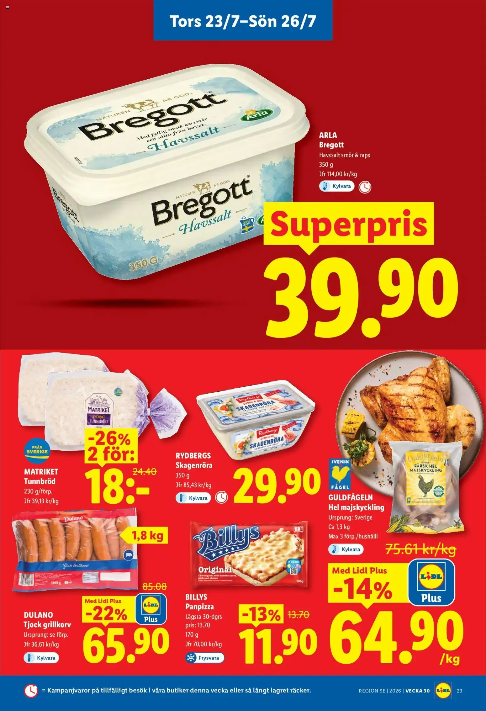 Lidl erbjudanden från 20/07/2026 - 26/07/2026 > Reklamblad nuvarande rabatter från 20 juli till 26 juli 2026 - Reklamblad sidor 28
