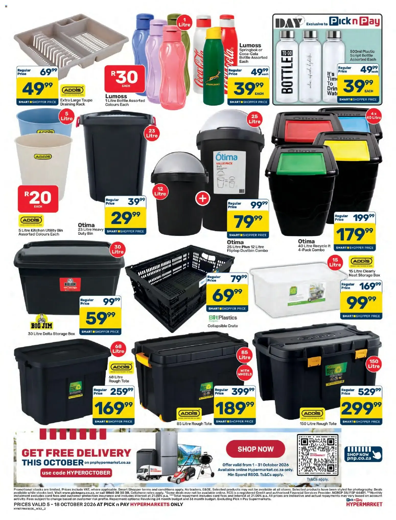 Pick n Pay Hypermarket: Stack It, Store It, Save It - Ofertas en Contenedores de Plástico from 5 October to 18 October 2026 - Catalogue Page 2