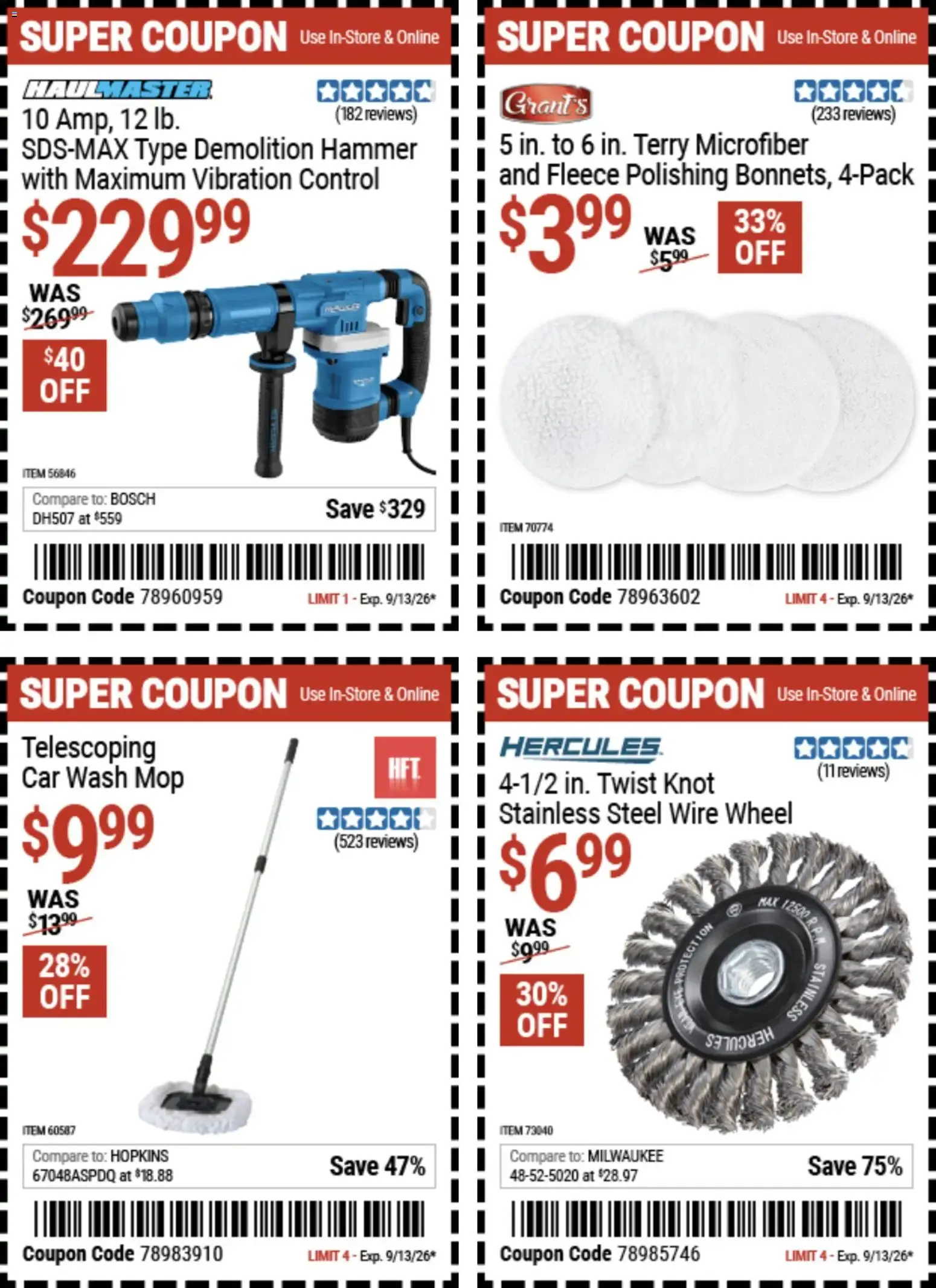 Weekly ad Harbor Freight Coupon Deals from August 31 to September 13 2026 - Page 15