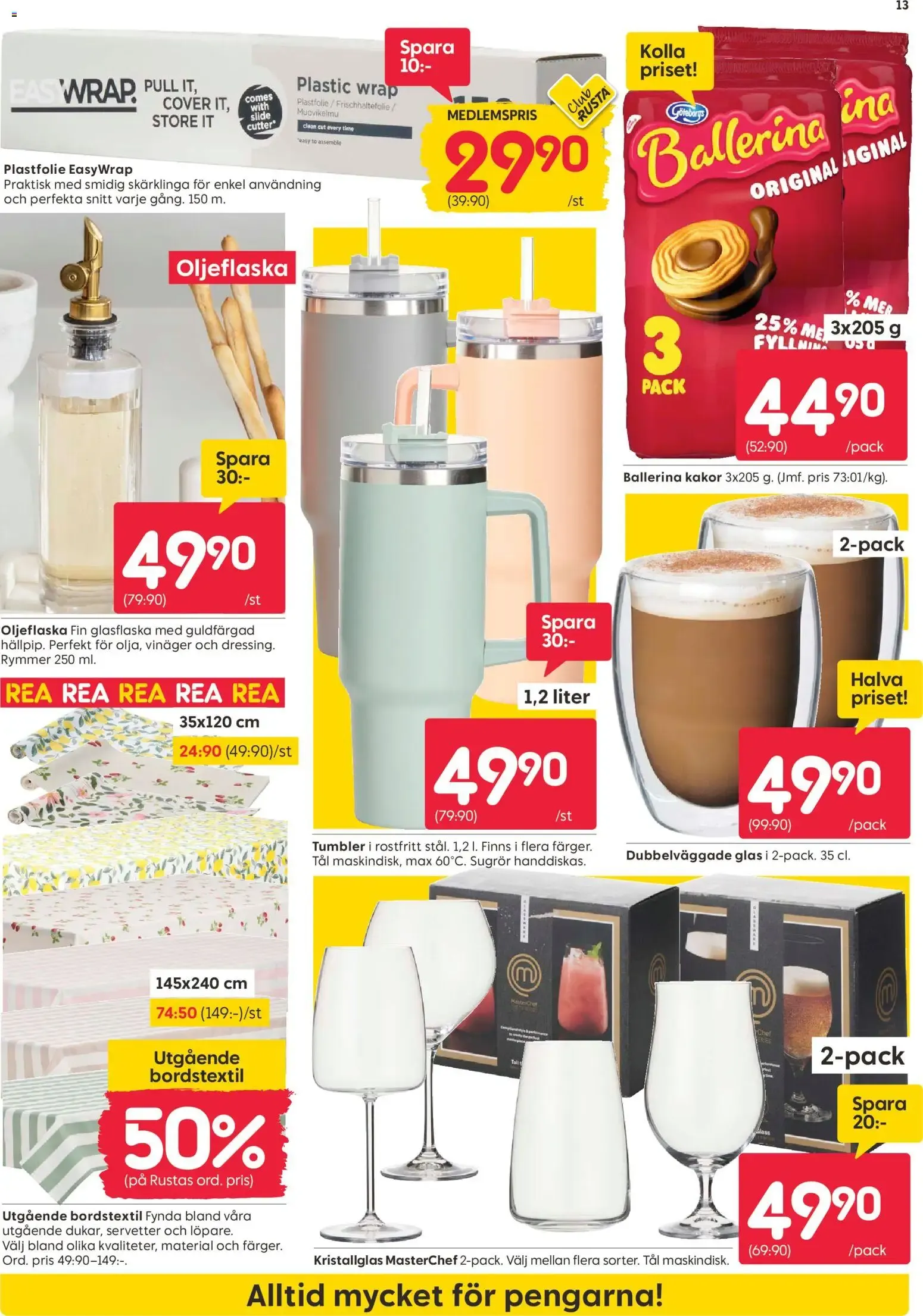 Rusta erbjudanden från 29/06/2026 - 05/07/2026 > Reklamblad nuvarande rabatter från 29 juni till 5 juli 2026 - Reklamblad sidor 9