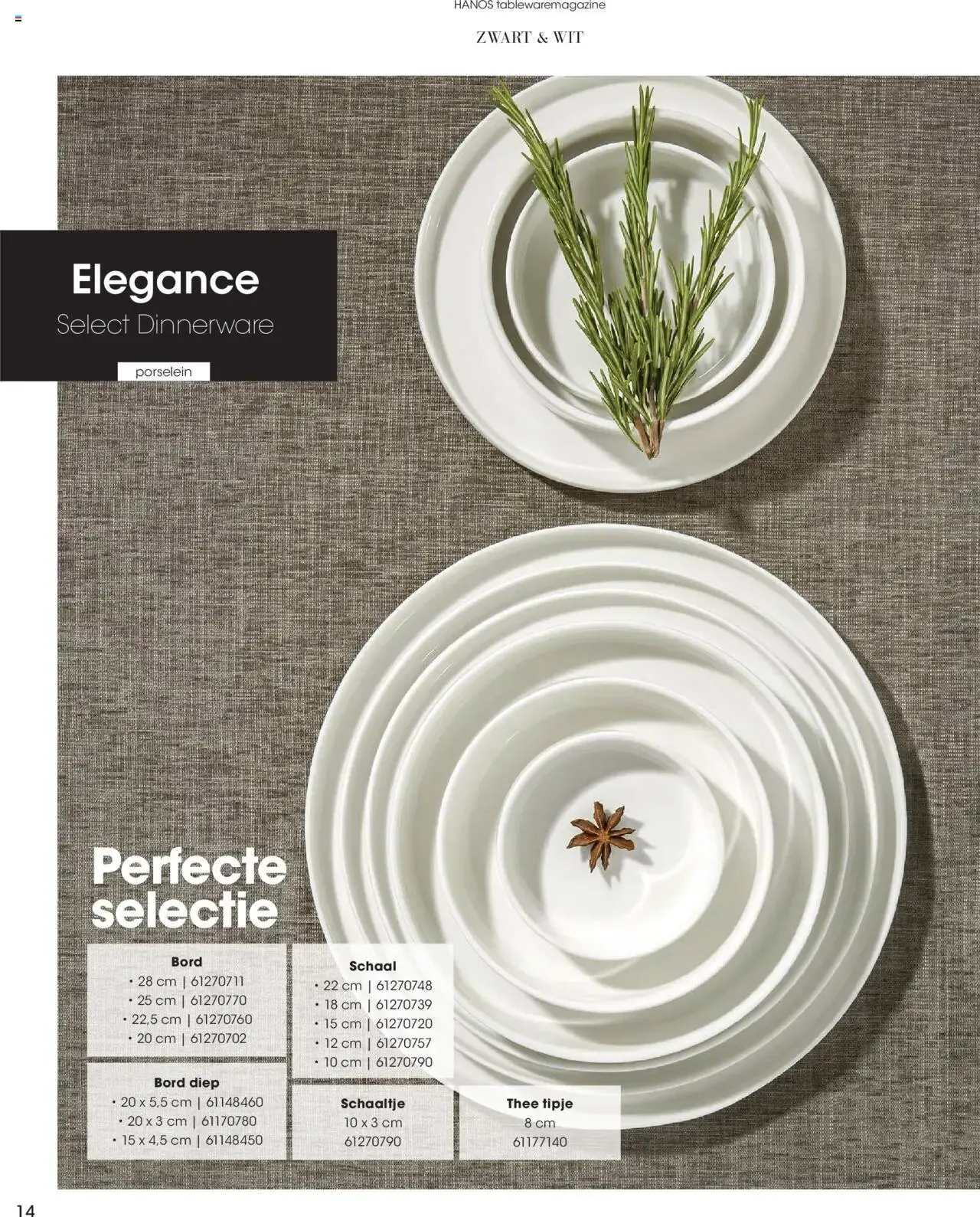 Hét TABLEWARE magazine voor de horeca van 1 september tot 31 december 2026 - Folder pagina 14