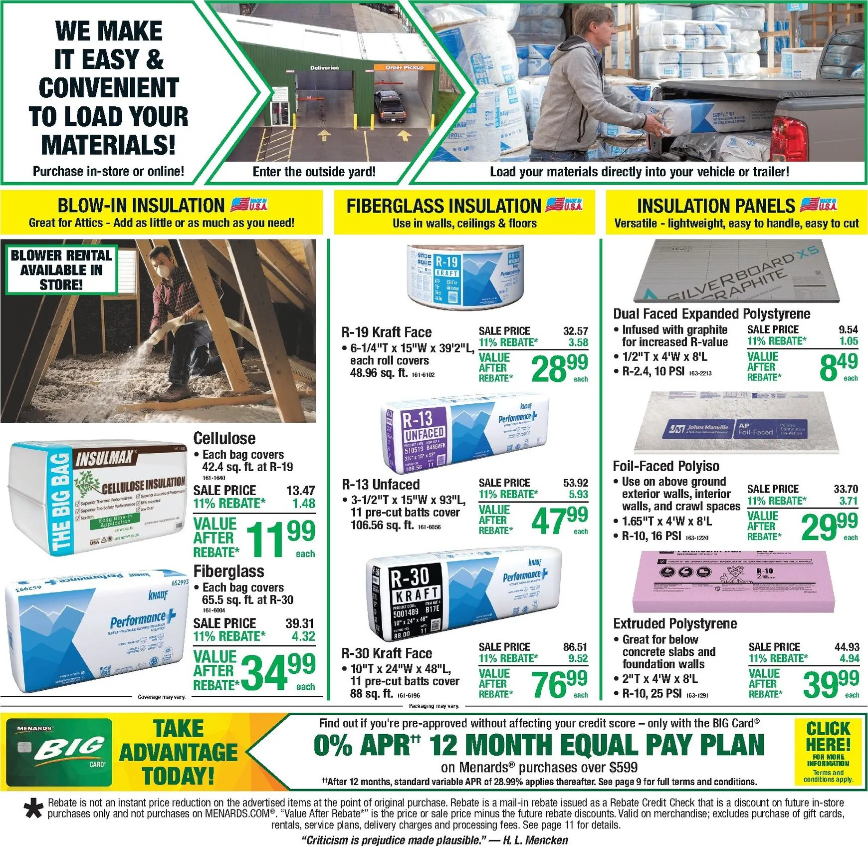 Weekly promotion Menards: 11% Rebate & Fall Decor spanning from August 20 to August 30 2026 - Page 14 for Catalogue 365