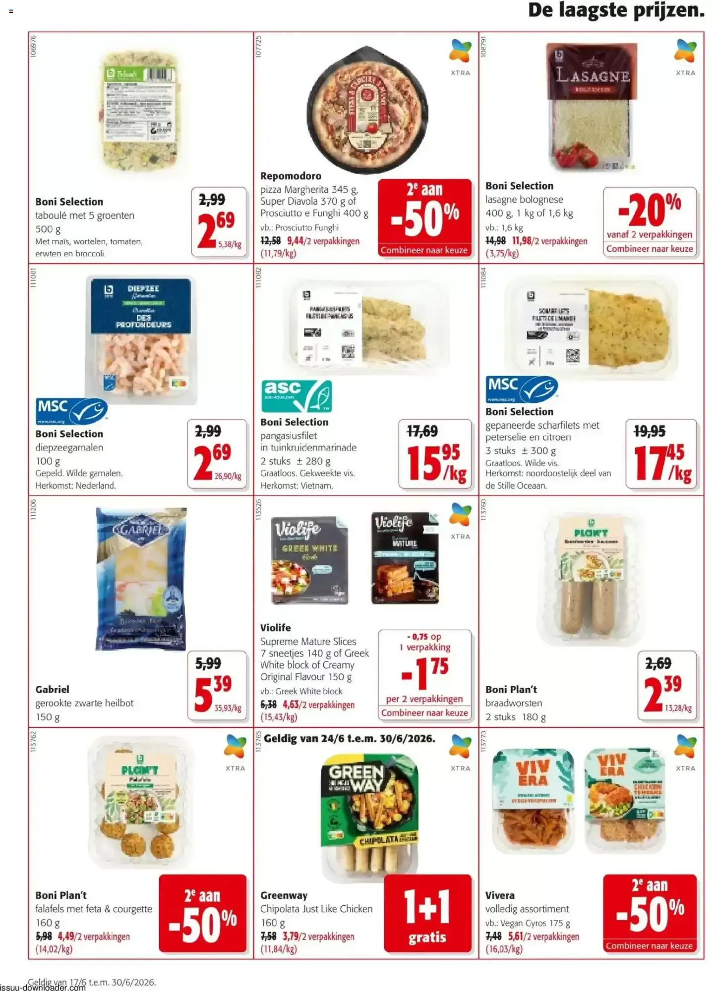Alle acties van 17 juni tot 30 juni 2026 - folder pagina 10