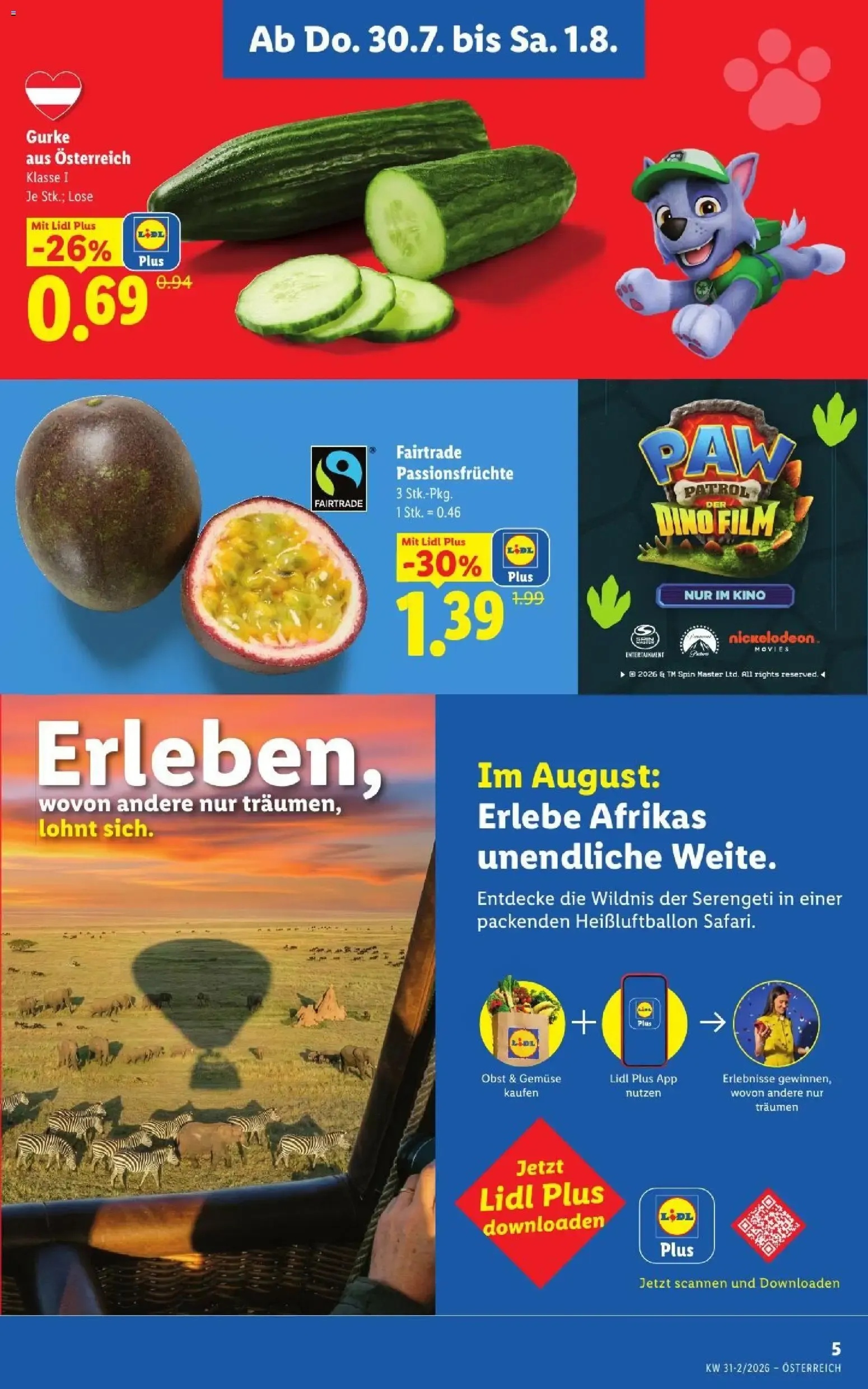 Lidl - Flugblatt del 30.07. al 01.08. von 30. Juli bis 1. August 2026 - Flugblätt seite  7