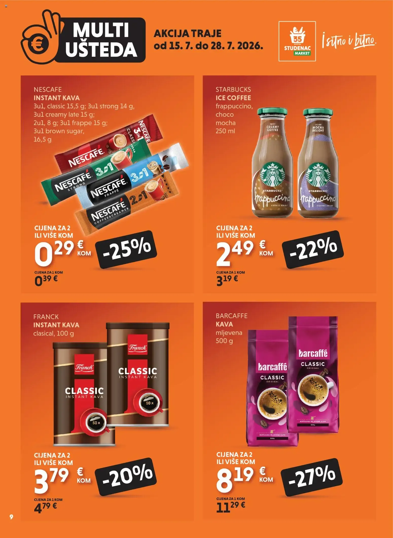 Katalog Multi Ušteda od 15. srpnja do 28. srpnja 2026. - Pregled Stranica 9