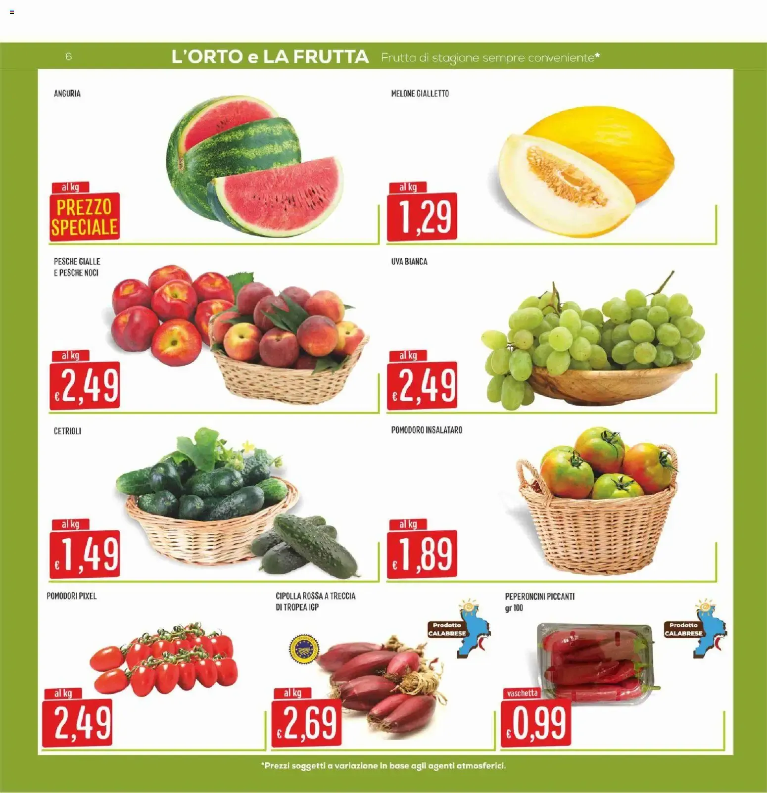 Nuovo SISA volantino Calabria dal 06/08/2026 > offerte anteprima 🛍️ da 6 agosto a 19 agosto di 2026 - Pagina del volantino 6