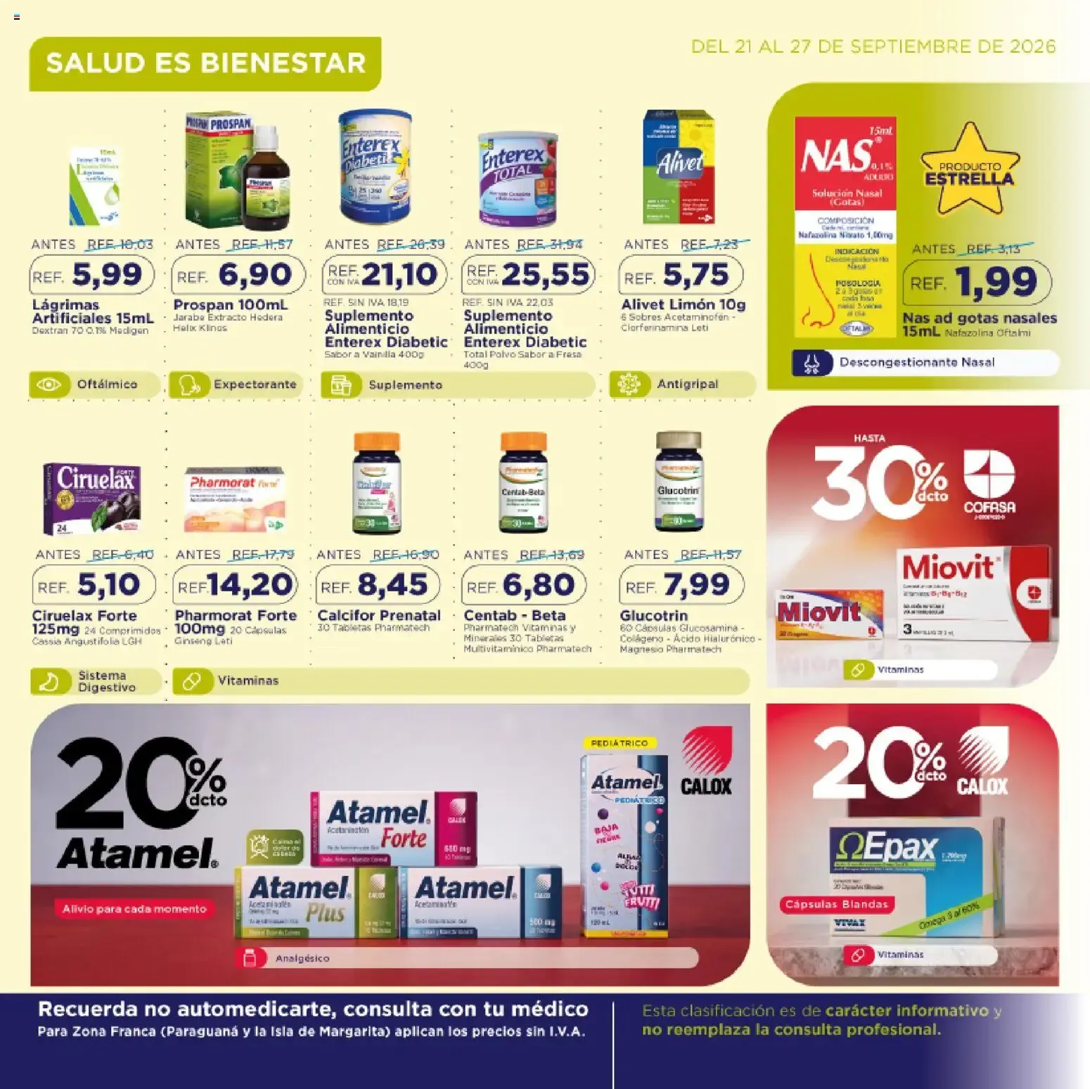 Catalogo de FarmaTodo catálogo desde el 21/09/2026 > Revistas Septiembre 21 de septiembre al 27 de septiembre 2026 - Pag 8