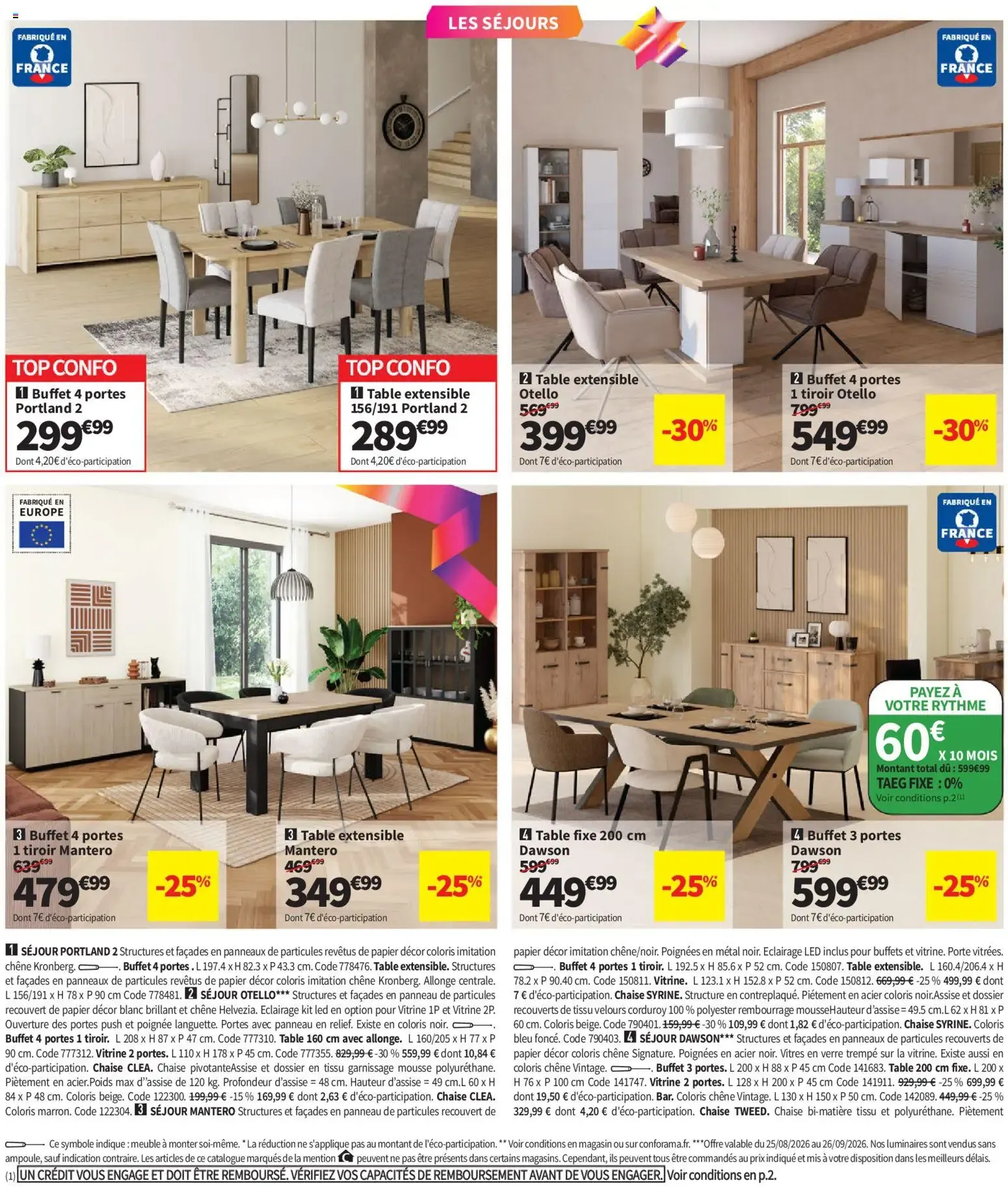 Conforama catalogue à partir du 25/08/2026 - promo en ligne du 25 août au 28 septembre 2026 - Catalogue page 16