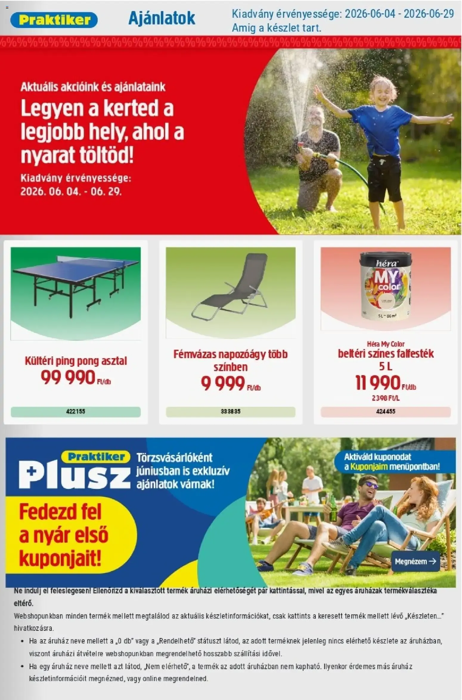 Praktiker akciós újság - 2026.06.04. -tól/töl > akció, lapozható szórólap 🛍️