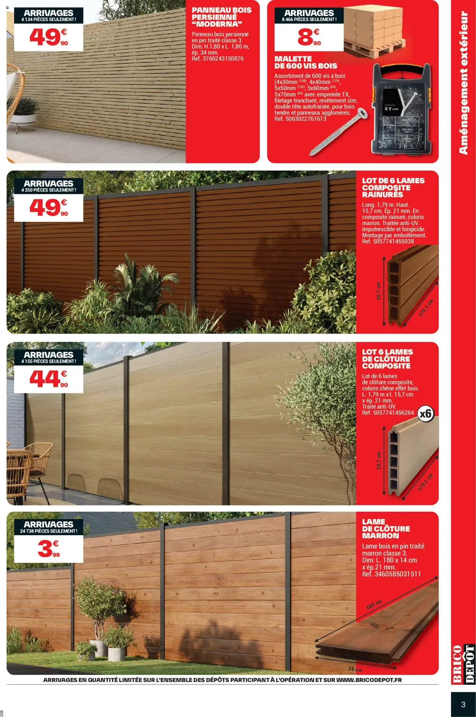 Brico Dépôt catalogue à partir du 05/06/2026 - promo en ligne du 5 juin au 18 juin 2026 - Catalogue page 3