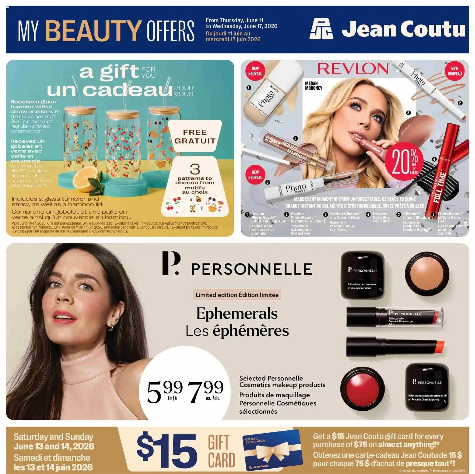 Jean Coutu - My Beauty Offers from Jun 11, 2026 > weekly specials & deals from June 11 to June 17 2026 - flyer page 1