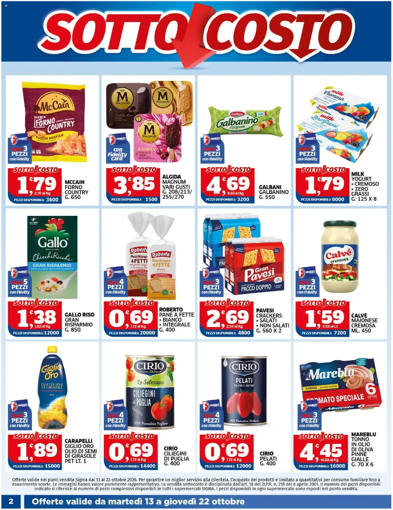 Nuovo SIGMA volantino dal 13/10/2026 > offerte anteprima 🛍️ da 13 ottobre a 22 ottobre di 2026 - Pagina del volantino 2