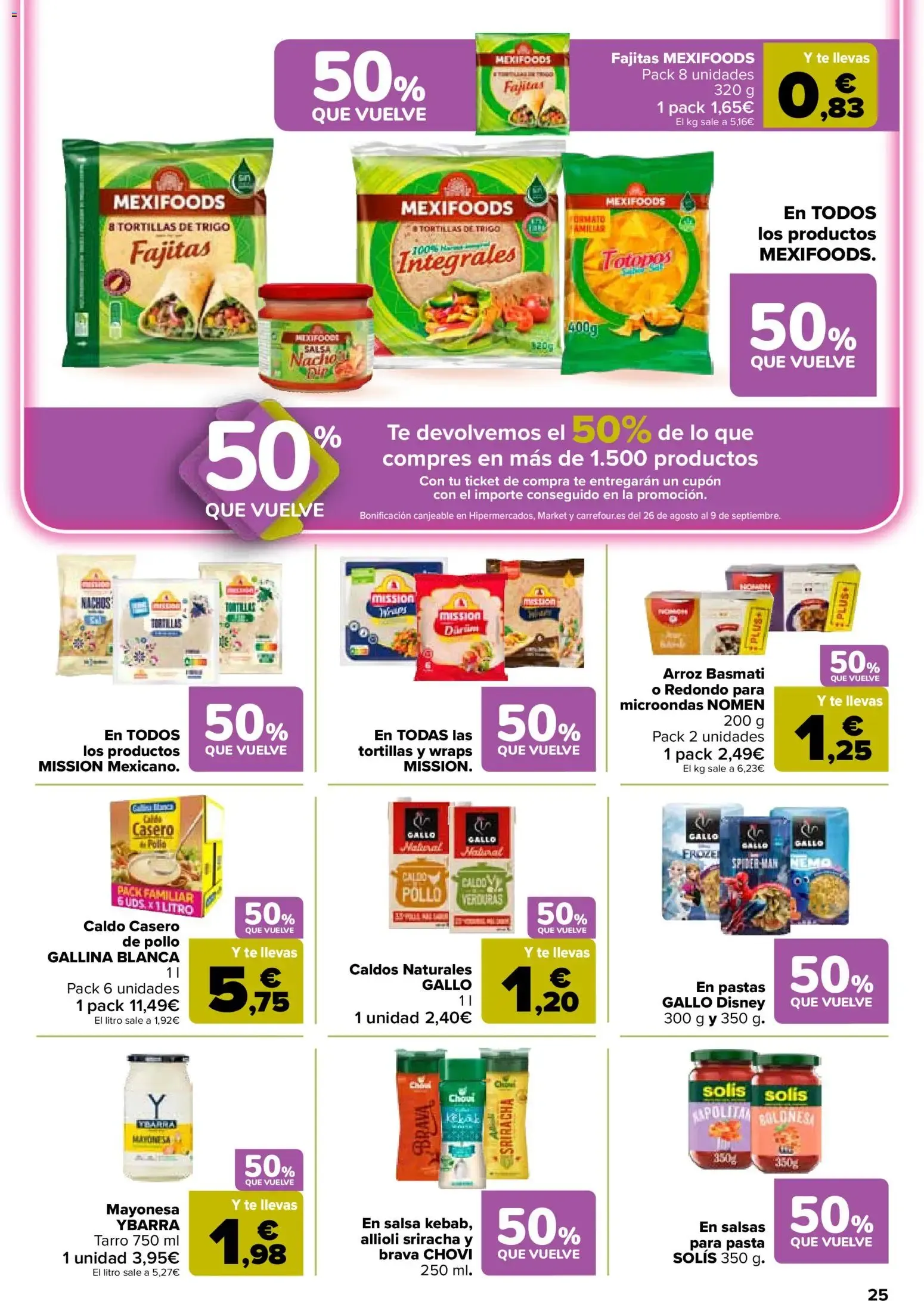 Catálogo de Carrefour folleto del 11/08/2026 | Catálogo 11 de agosto al 25 de agosto 2026 - Página 25
