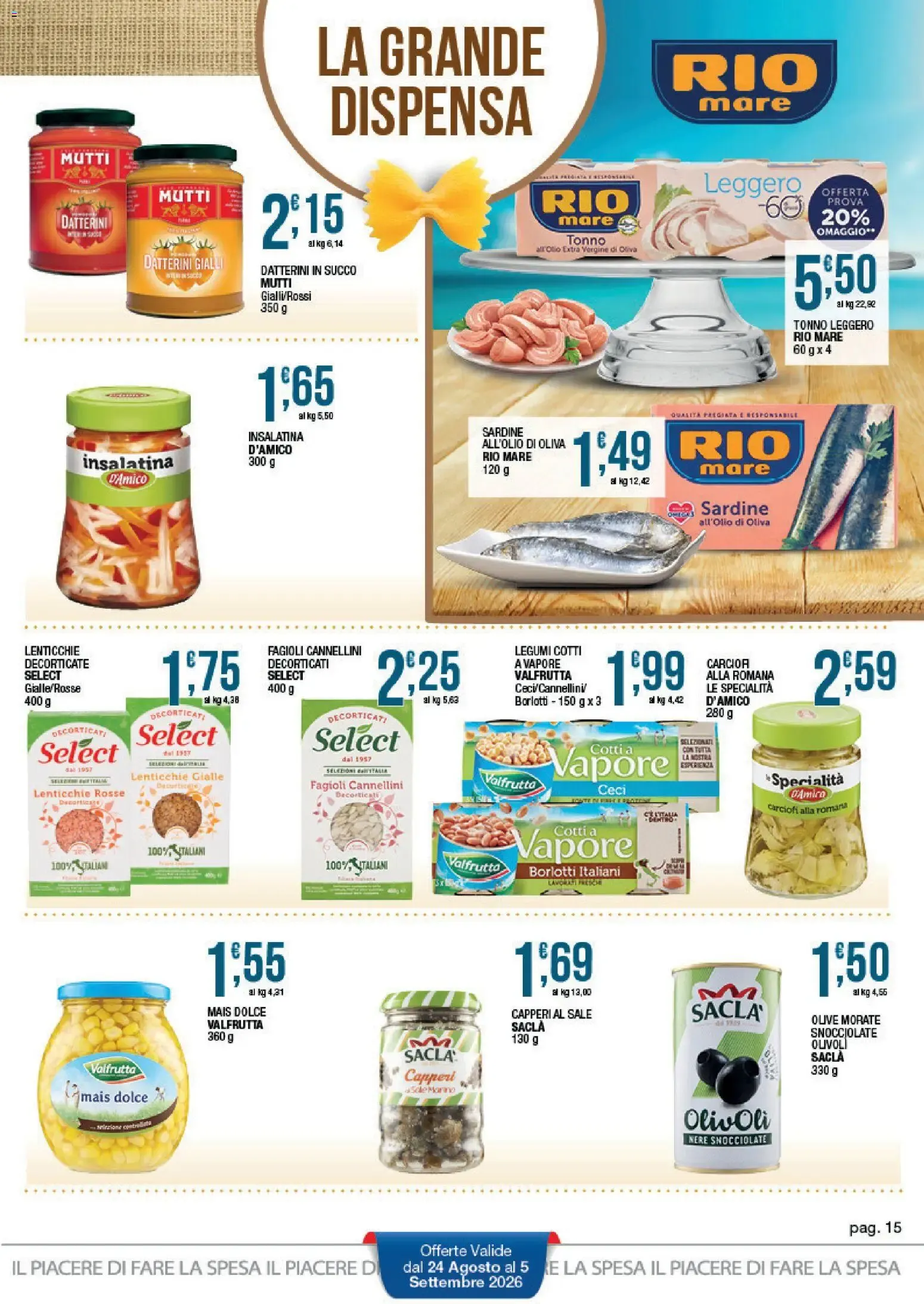 Sidis volantino dal 24/08/2026 - online Offerte da 24 agosto a 5 settembre di 2026 - Pagina del volantino 15