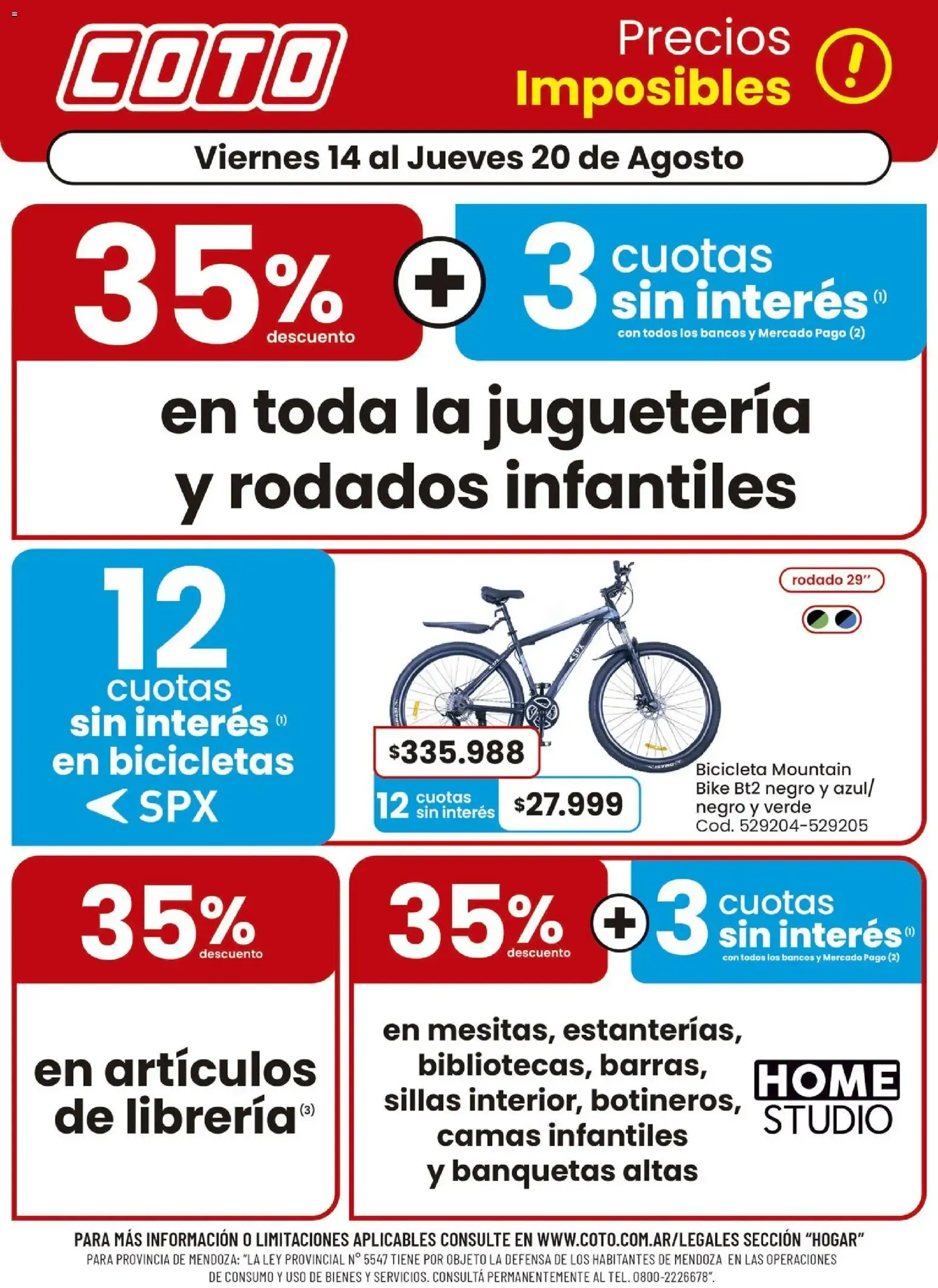 Ofertas de COTO Precios Imposibles! 14 de agosto al 20 de agosto 2026 - Página 1 del catálogo