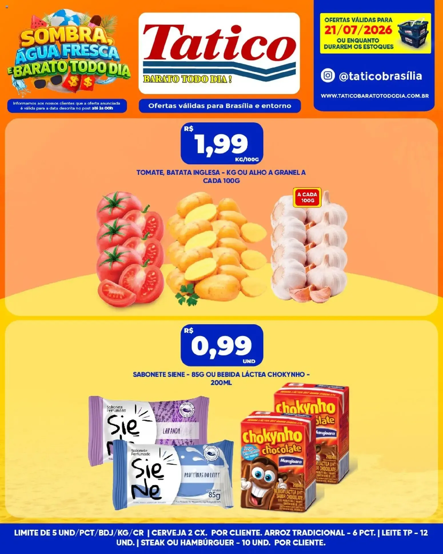 Tatico ofertas do Dia de 21/07/2026 | Promoções Online