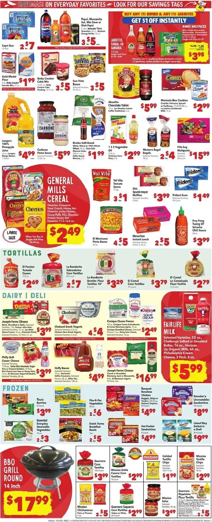 Weekly ad Current Vallarta leaflet valid from Wednesday 10/14/2026 to Tuesday 10/20/2026 from October 14 to October 20 2026 - Page 3