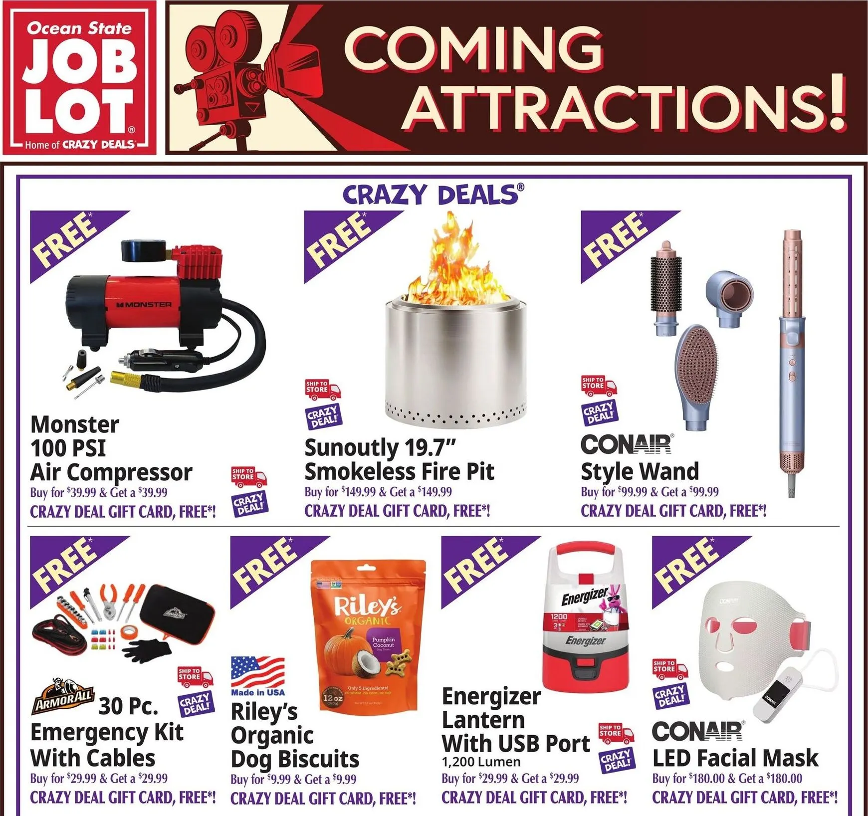 Weekly ad Current Ocean State Job Lot - Coming Attractions leaflet valid from Thursday 07/16/2026 to Wednesday 07/22/2026 from July 16 to July 22 2026 - Page 1
