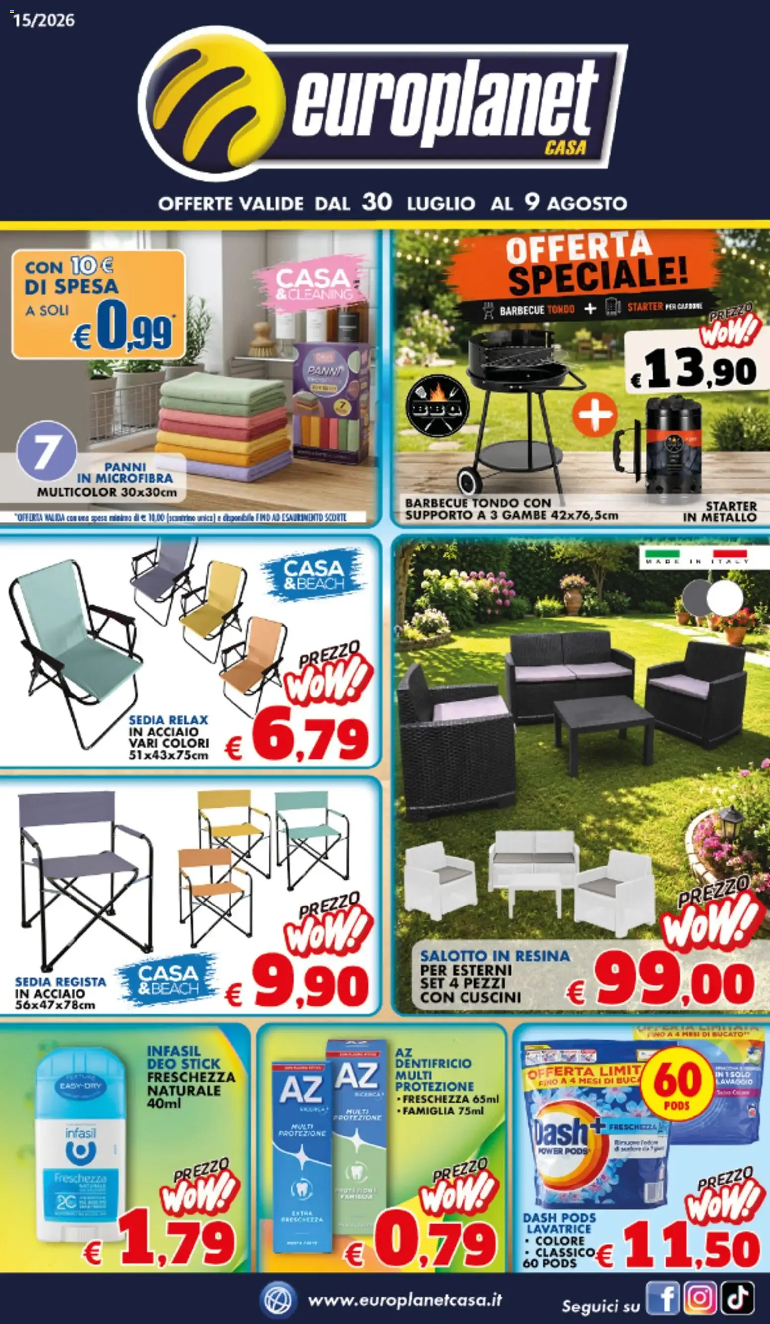 Nuovo Europlanet Casa volantino dal 30/07/2026 > offerte anteprima 🛍️