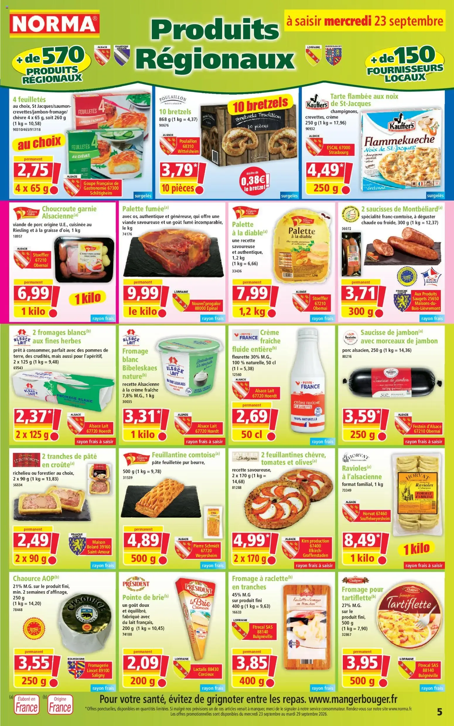 Norma - Votre Discounter Régional du 23 septembre au 29 septembre 2026 - Catalogue page 5