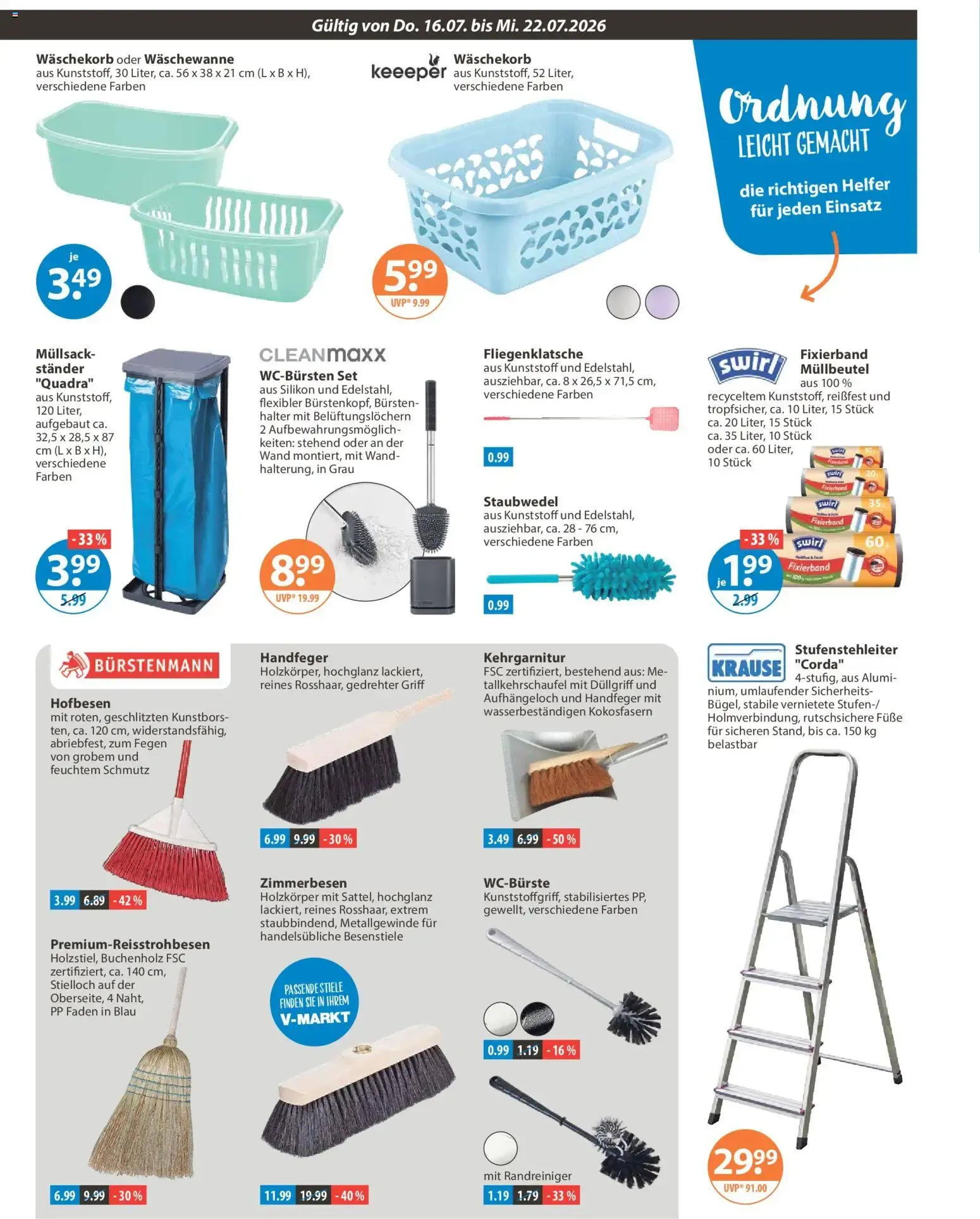Angebote V-Markt Angebote (ab 16.07.2026) von 16. Juli bis 22. Juli 2026 - Prospekt seite 13