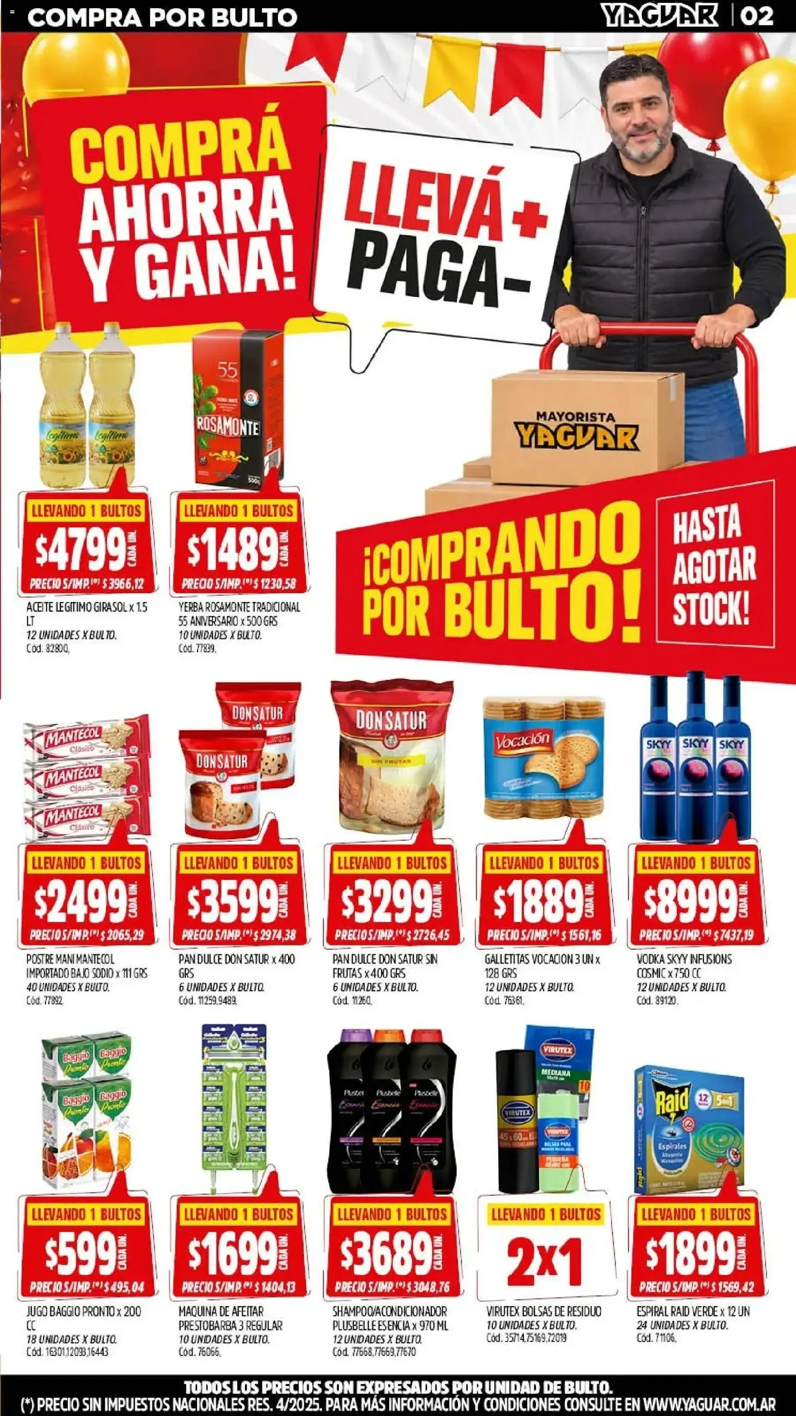 Ofertas de Mayorista Yaguar - El Cumple del Año 19 de octubre al 24 de octubre 2026 - Página 2 del catálogo