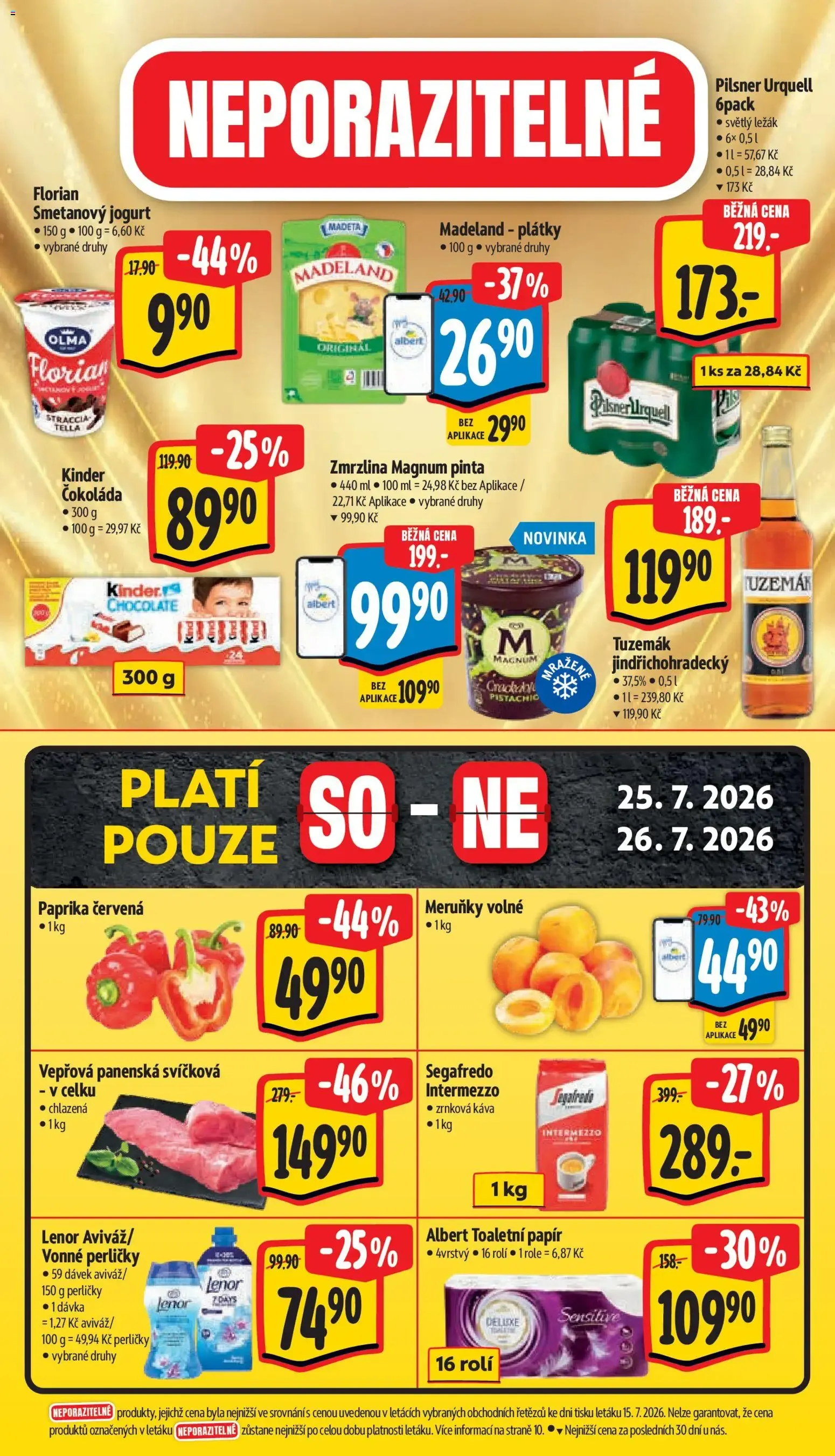 Albert leták - Hypermarket - Vestec od 22.07.2026 - Akční leták - 22. července 28. července 2026 - Page 16
