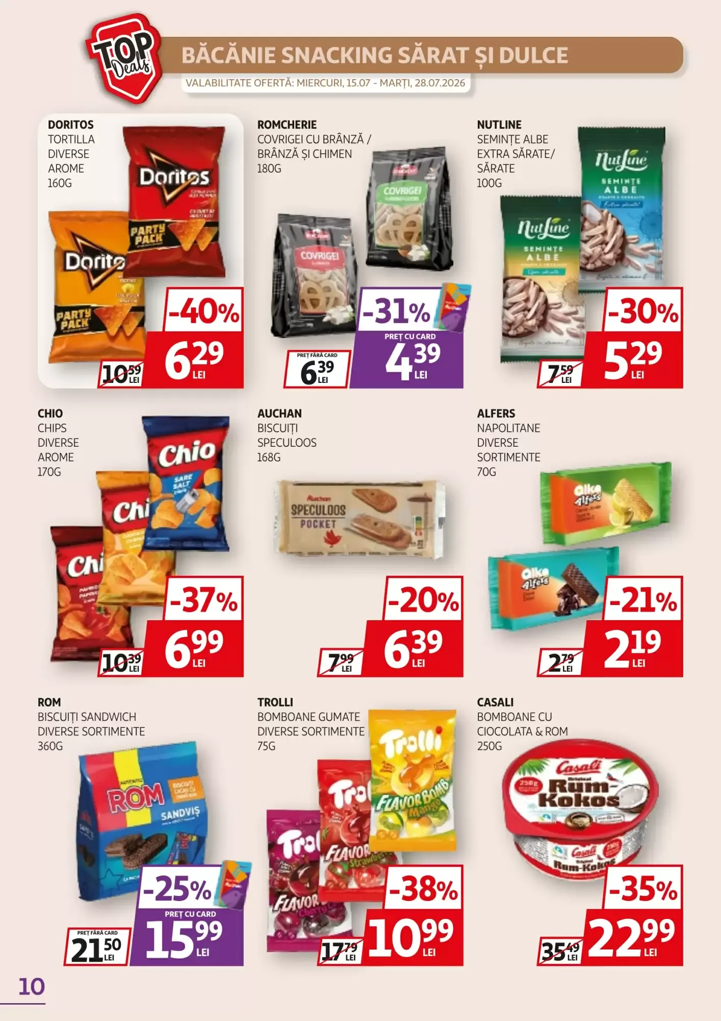 Catalog Catalog Auchan de la 15 iulie până la 28 iulie 2026 - Revista Pagina 10