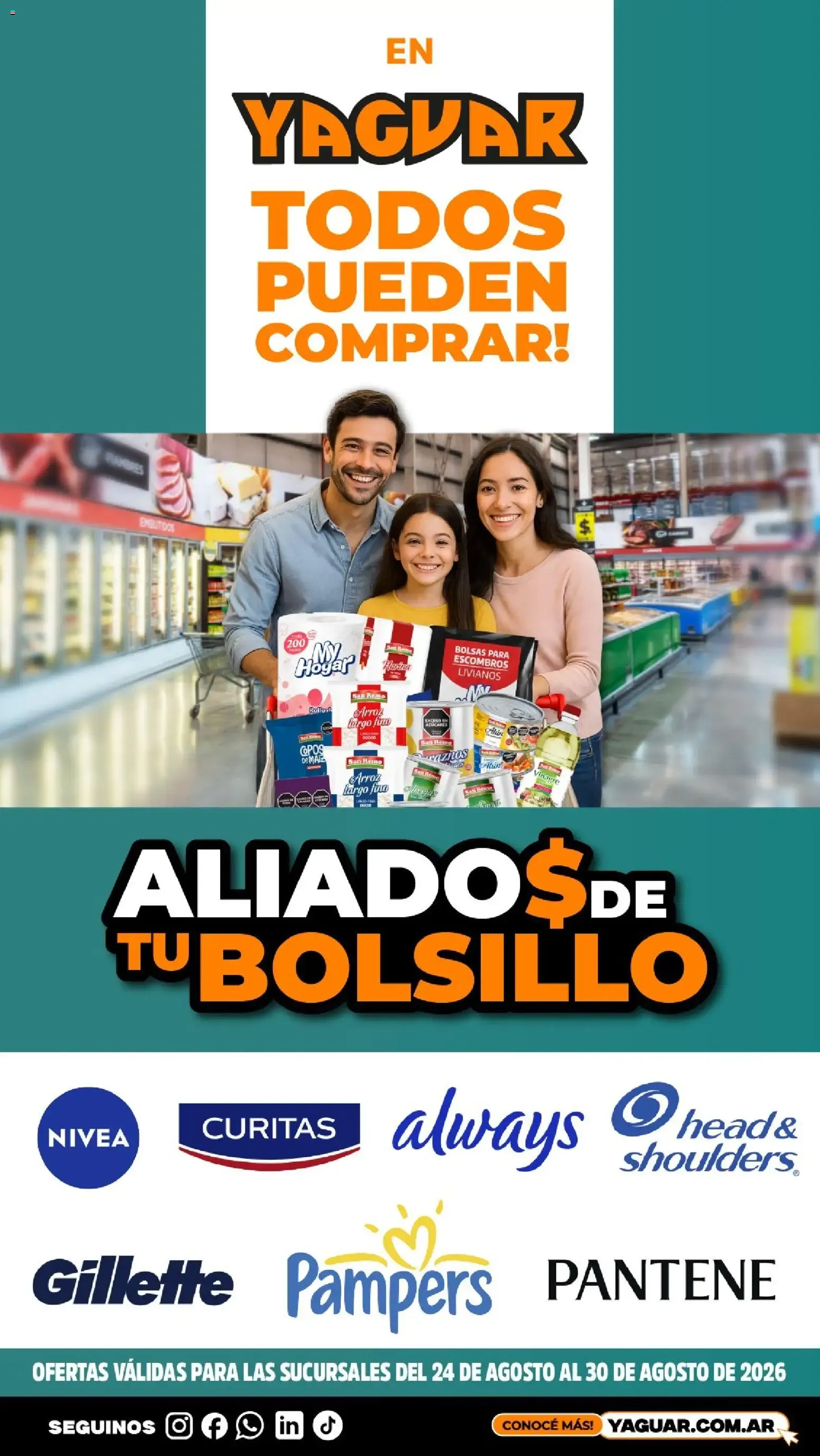 Ofertas de Yaguar - Aliados de tu bolsillo 24 de agosto al 30 de agosto 2026 - Página 1 del catálogo