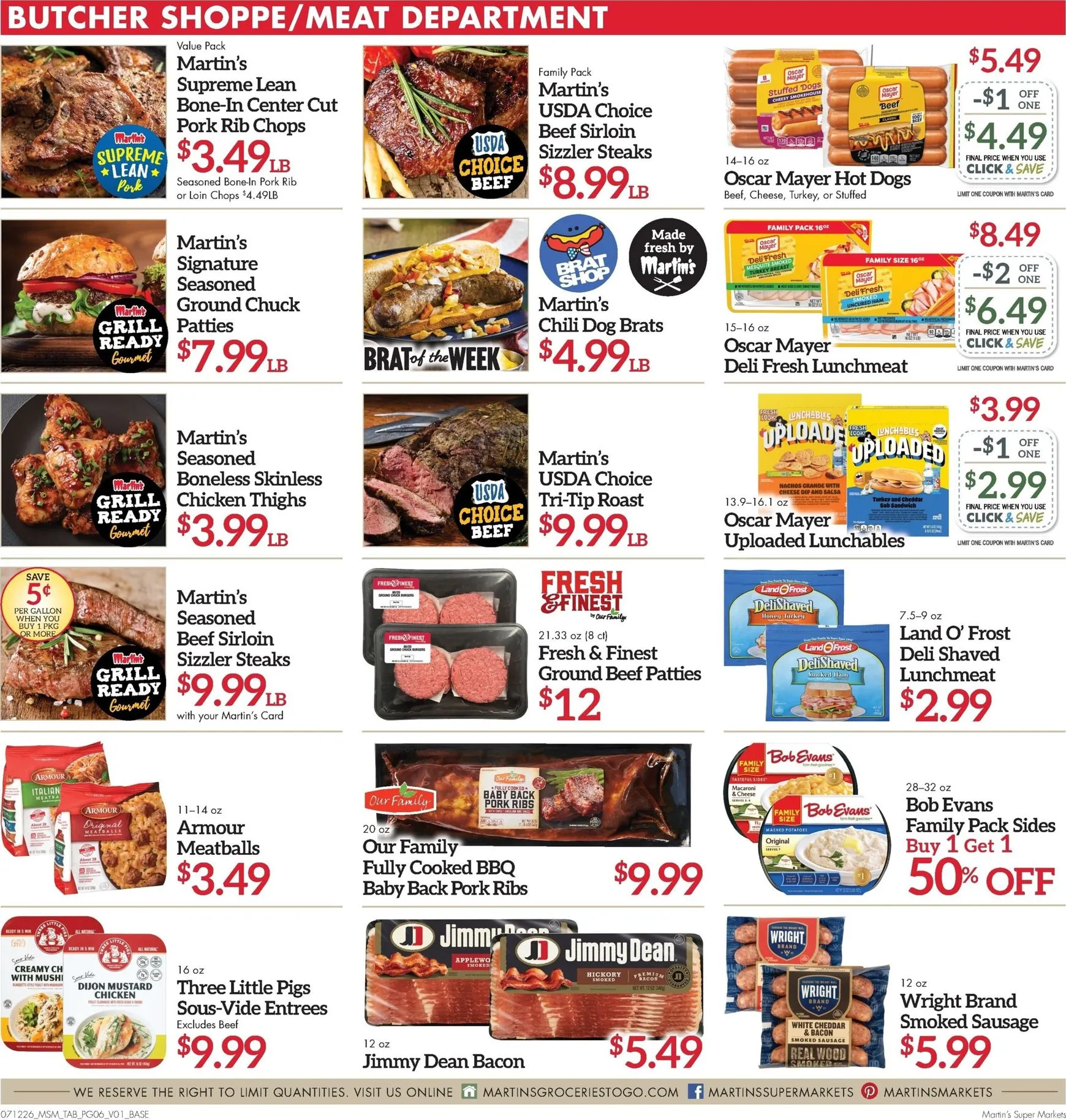 Weekly ad Current Martin's Super Markets leaflet valid from Sunday 07/12/2026 to Saturday 07/18/2026 from July 12 to July 18 2026 - Page 6
