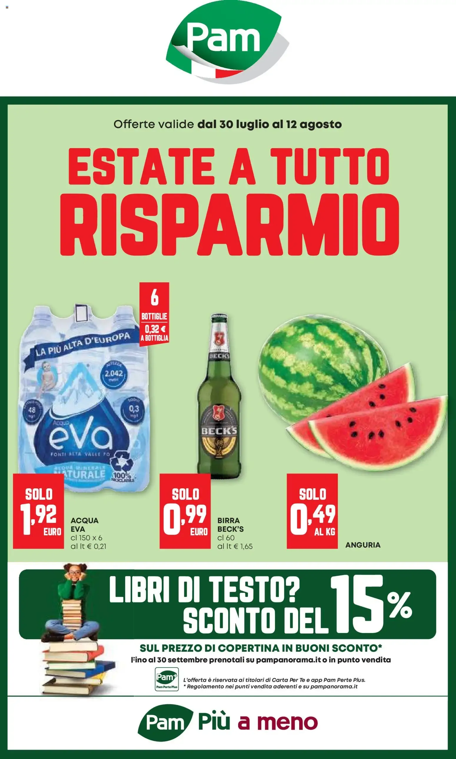 Pam: Estate a Tutto Risparmio da 30 luglio a 12 agosto di 2026 - Pagina del volantino 1