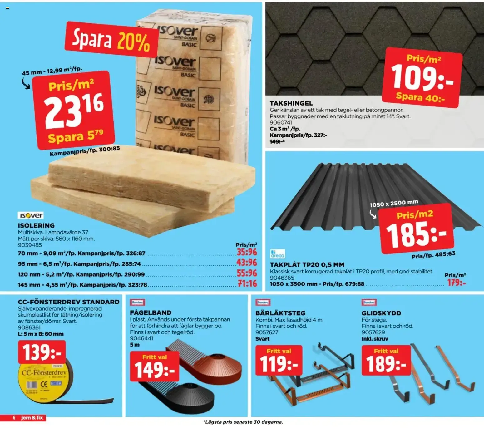 jem & fix LÅGPRIS BYGGMARKNAD Mer sommarkänsla för pengarna! från 22 juni till 5 juli 2026 - Reklamblad sidor 6