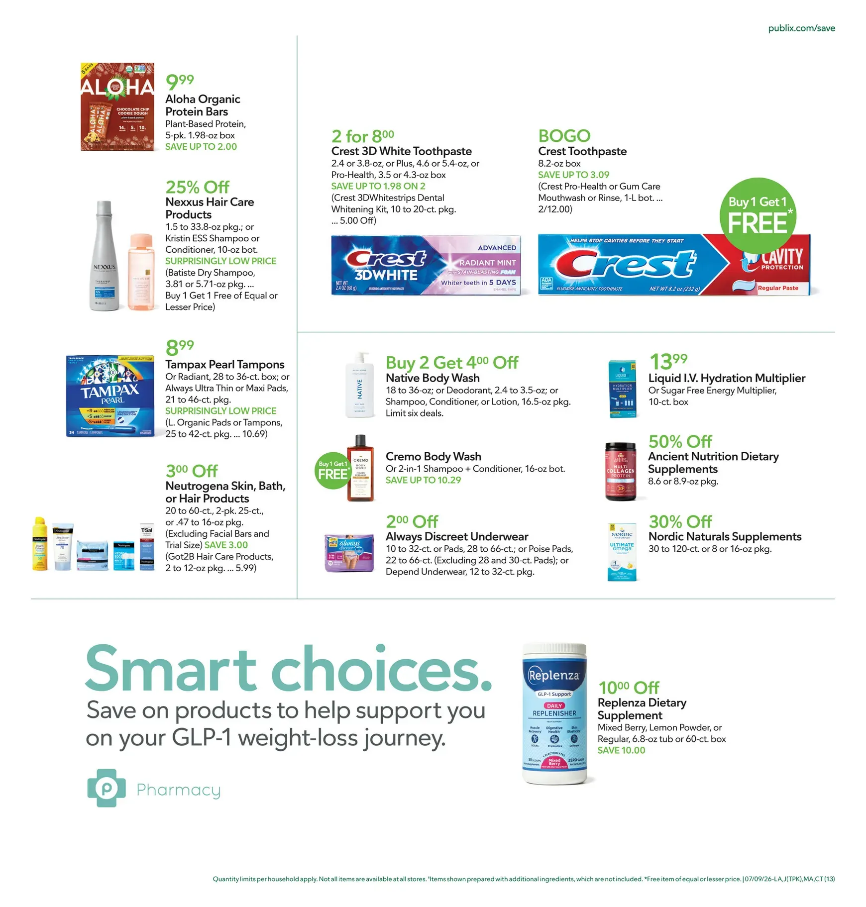 Weekly ad Snag the savings. Publix from July 9 to July 15 2026 - Page 13