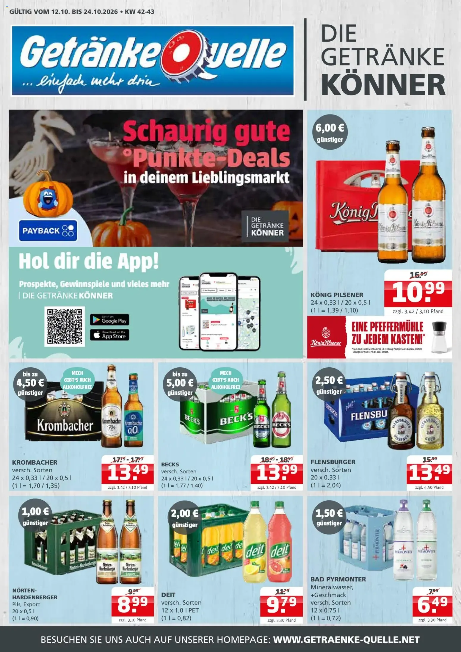 Getränke Quelle Prospekt (ab 12.10.2026) zum Blättern