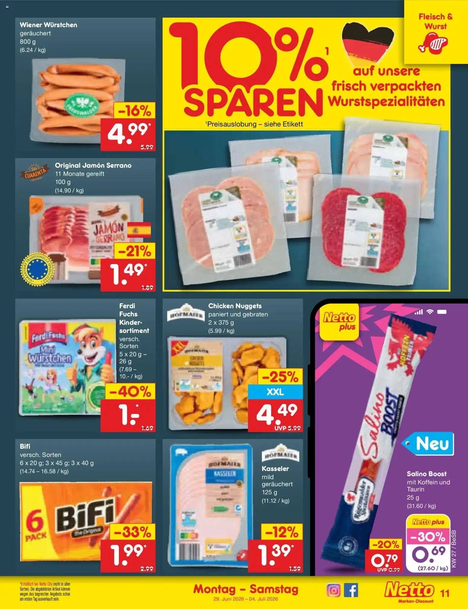 Netto Marken-Discount Prospekt (ab 29.06.2026) » Angebote von 29. Juni bis 4. Juli 2026 - Prospekt seite 15