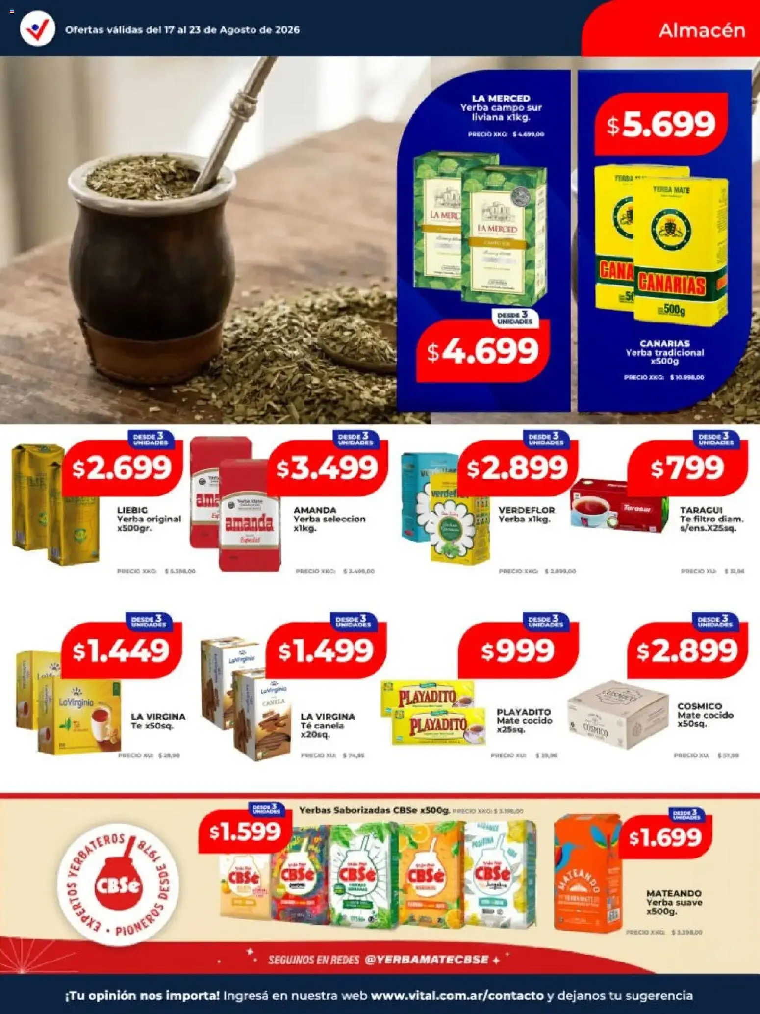 Ofertas de Vital - Ofertas || del 17/08/2026 - 23/08/2026 || Catálogo 17 de agosto al 23 de agosto 2026 - Página 21 del catálogo