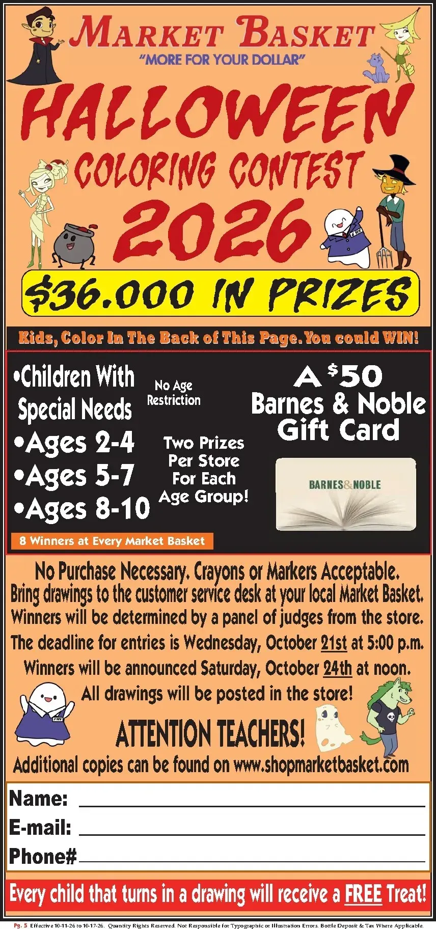 Weekly ad Current Market Basket leaflet valid from Sunday 10/11/2026 to Saturday 10/17/2026 from October 11 to October 17 2026 - Page 5