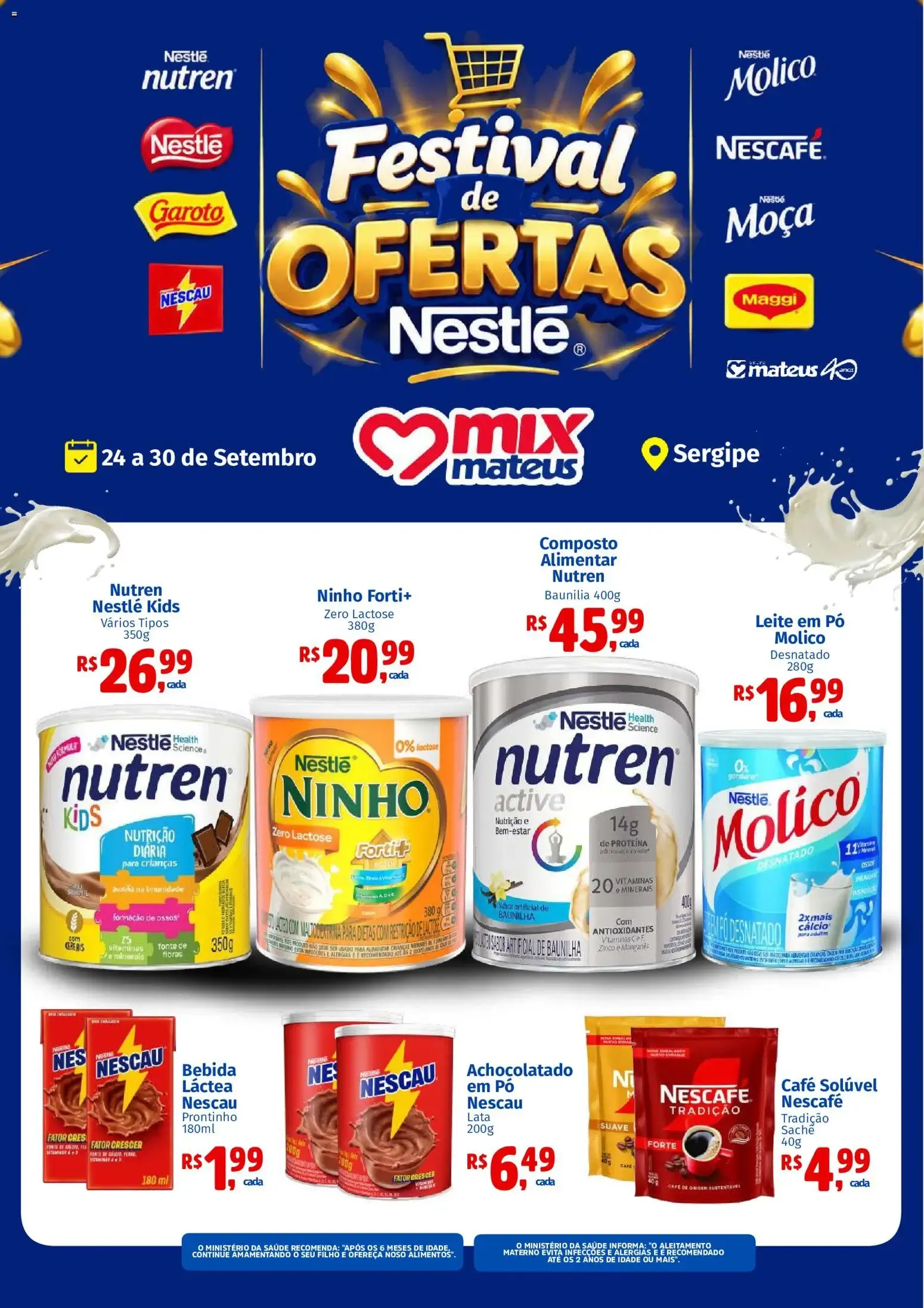Encarte de Mateus ofertas Festival de Nestlé de 24/09/2026 | Promoções Online 24 de setembro até 30 de setembro 2026 - Pagina 1