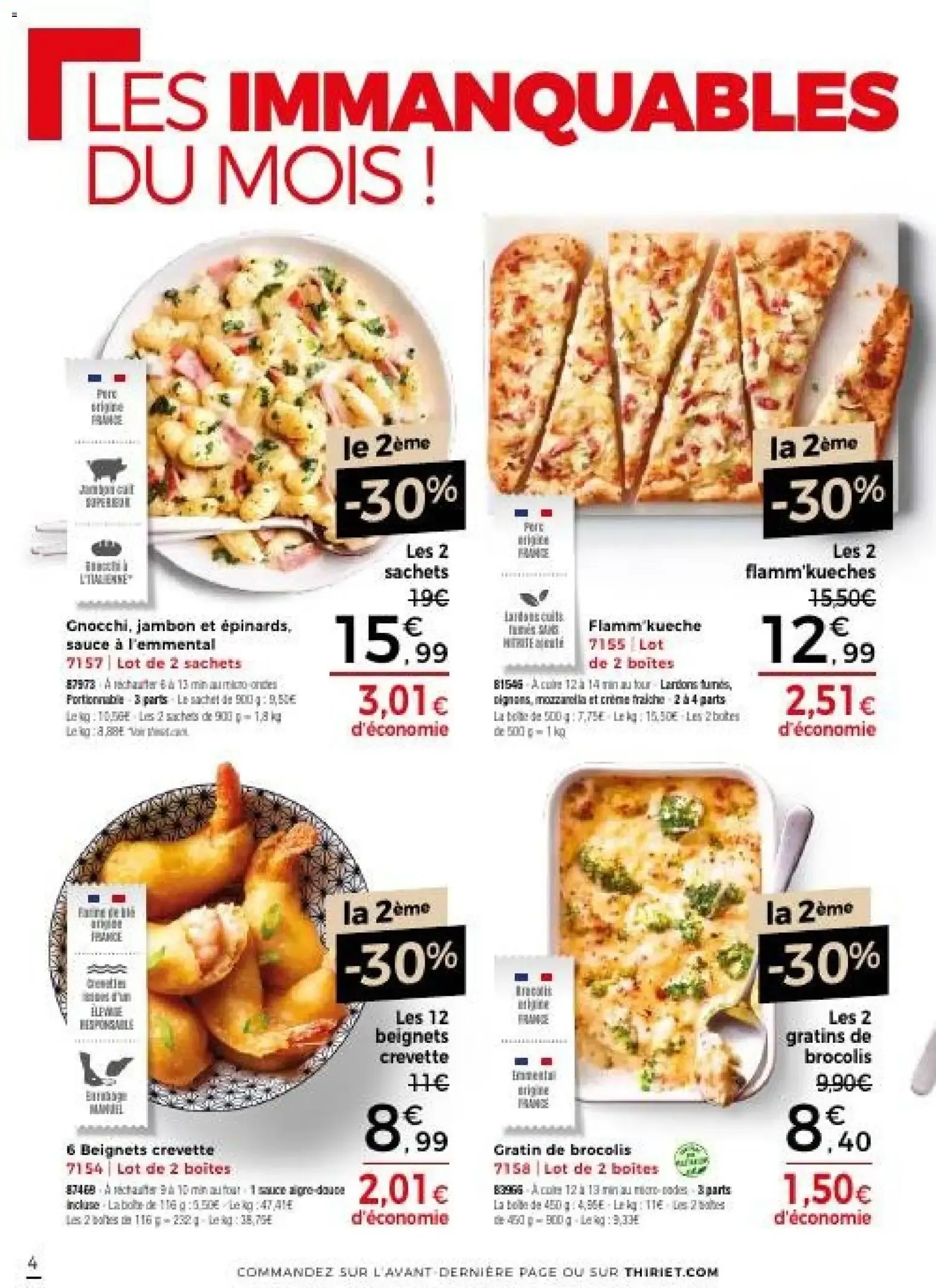 Thiriet Catalogue livraison à domicile à partir du 30/09/2026 - promo en ligne du 30 septembre au 22 octobre 2026 - Catalogue page 4