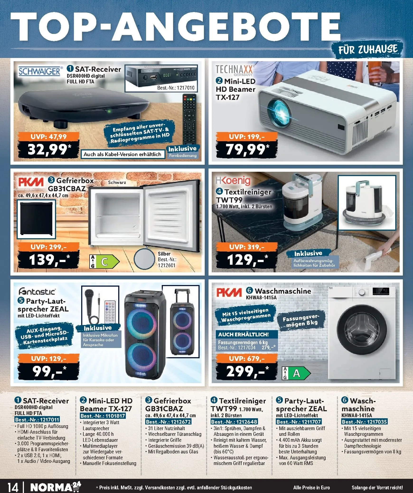 Norma - Bestellmagazin Prospekt – von Montag 01.06.2026 bis Dienstag 30.06.2026 von 1. Juni bis 30. Juni 2026 - Prospekt seite 14