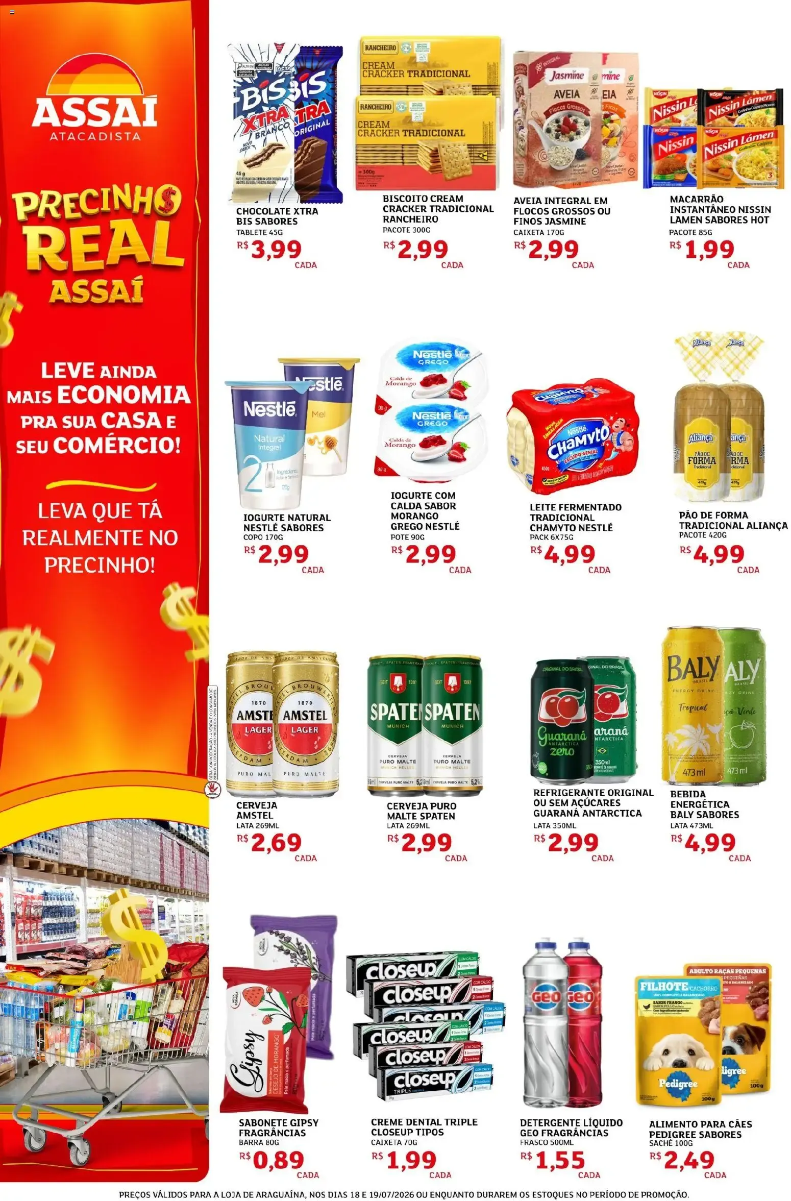 Encarte de Precinho Real Assaí - Ofertas a partir de R$1,00 18 de julho até 19 de julho 2026 - Pagina 2