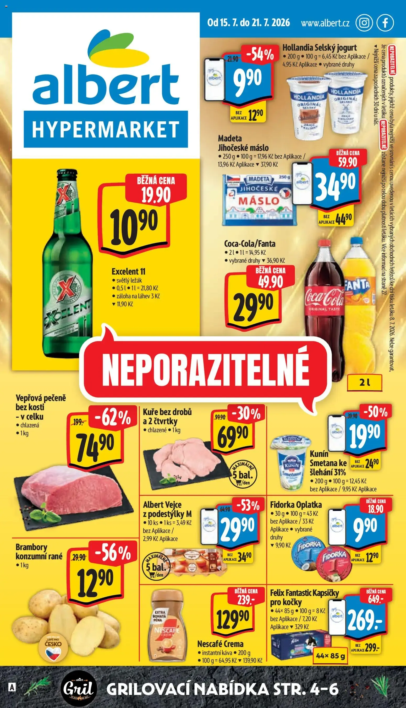 Albert leták - Hypermarket od 15.07.2026 - Akční leták - 15. července 21. července 2026 - Page 1