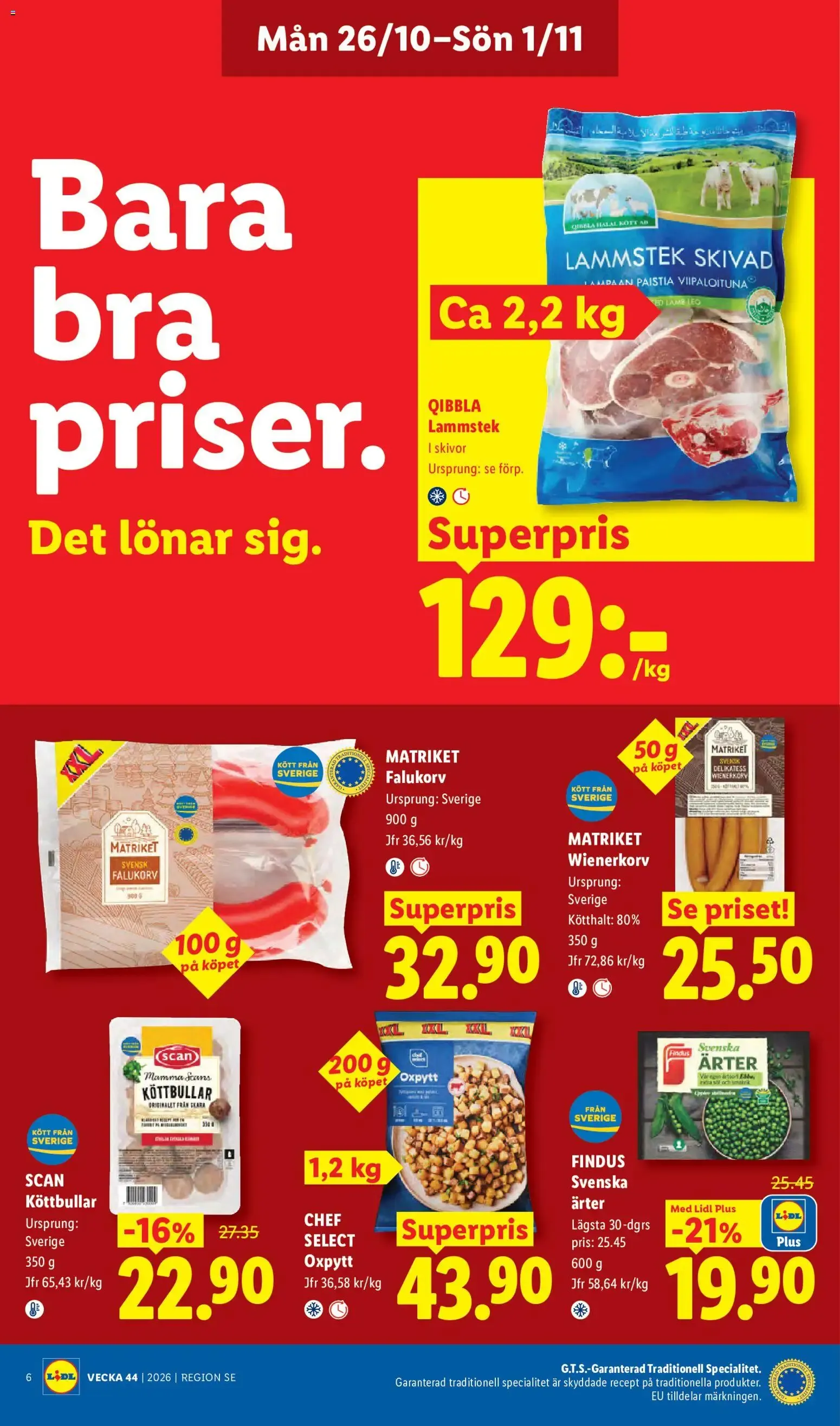 Lidl Veckans erbjudanden från 26 oktober till 1 november 2026 - Reklamblad sidor 6