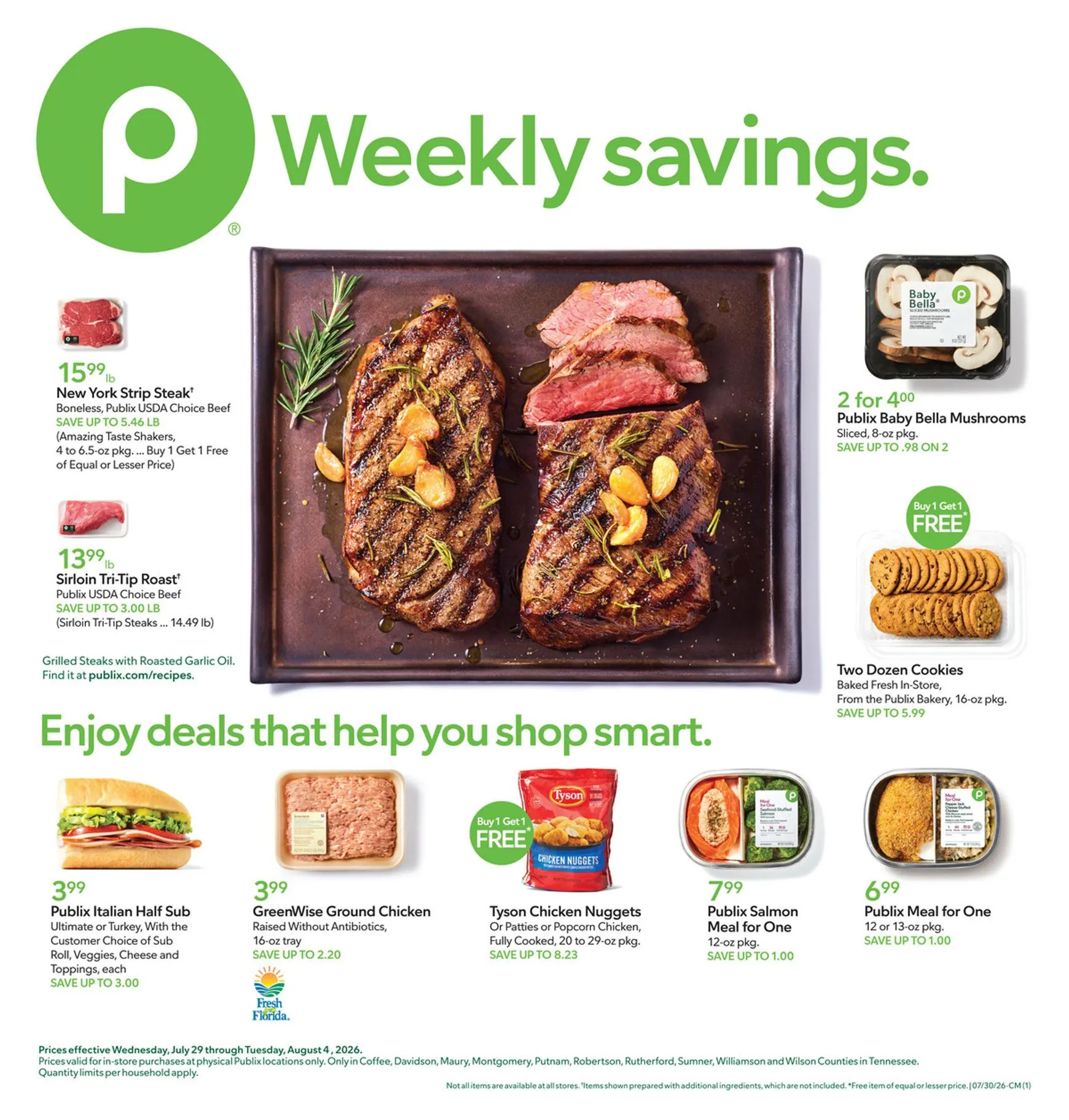 Weekly savings.
